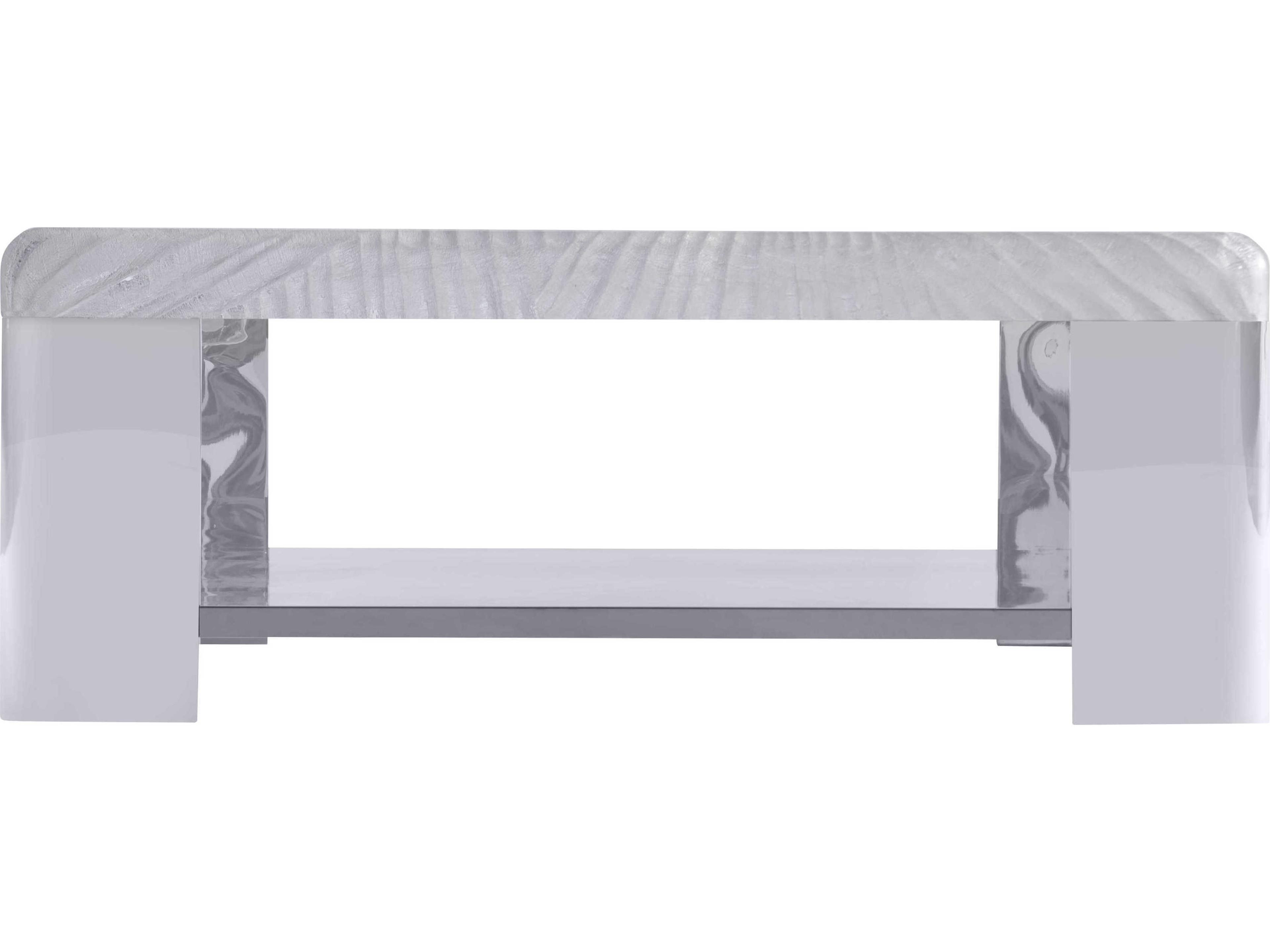 Bernhardt Aura Square Stainless Steel Cocktail Table