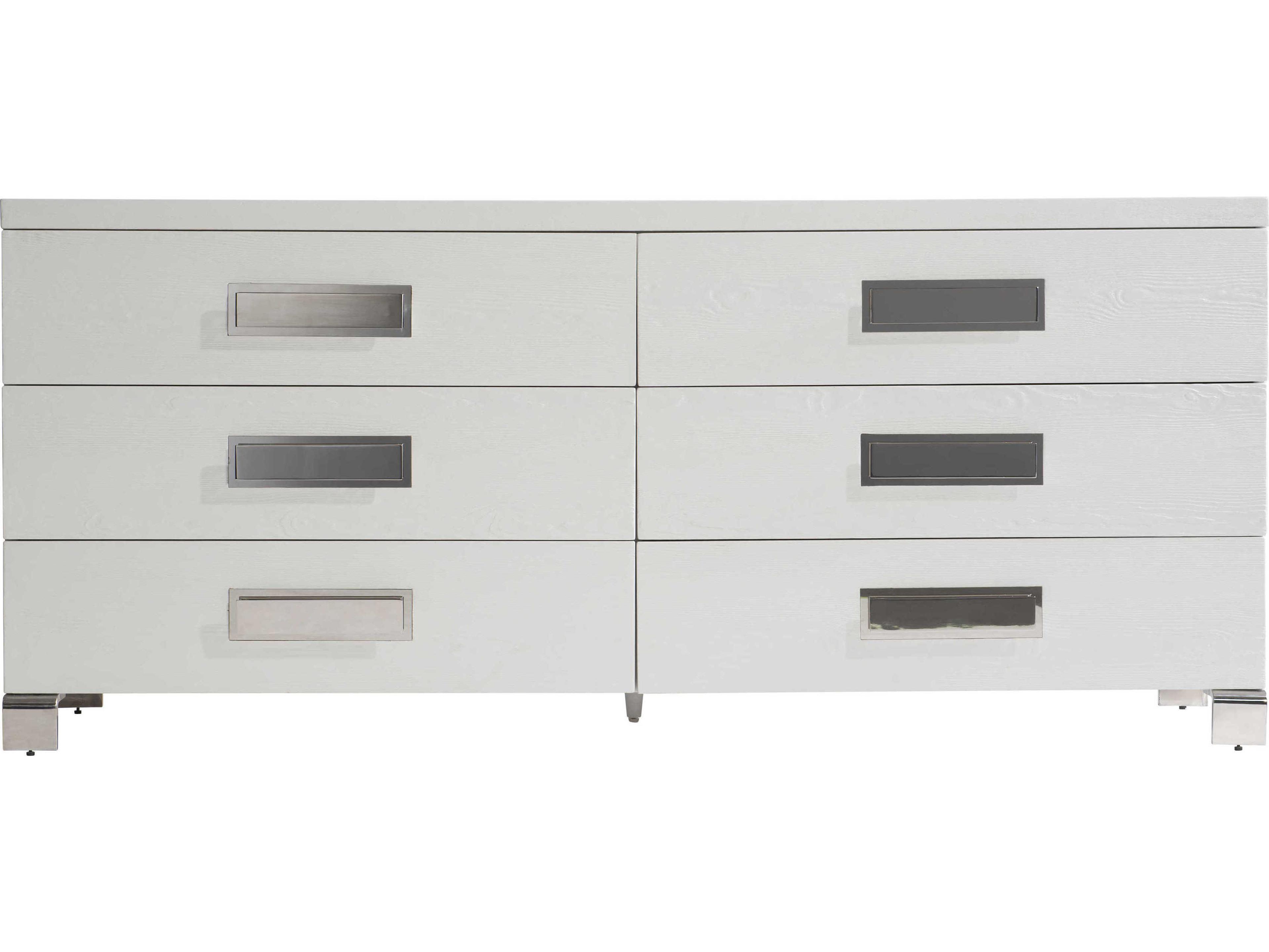 Bernhardt Coro 6-Drawers White Double Dresser