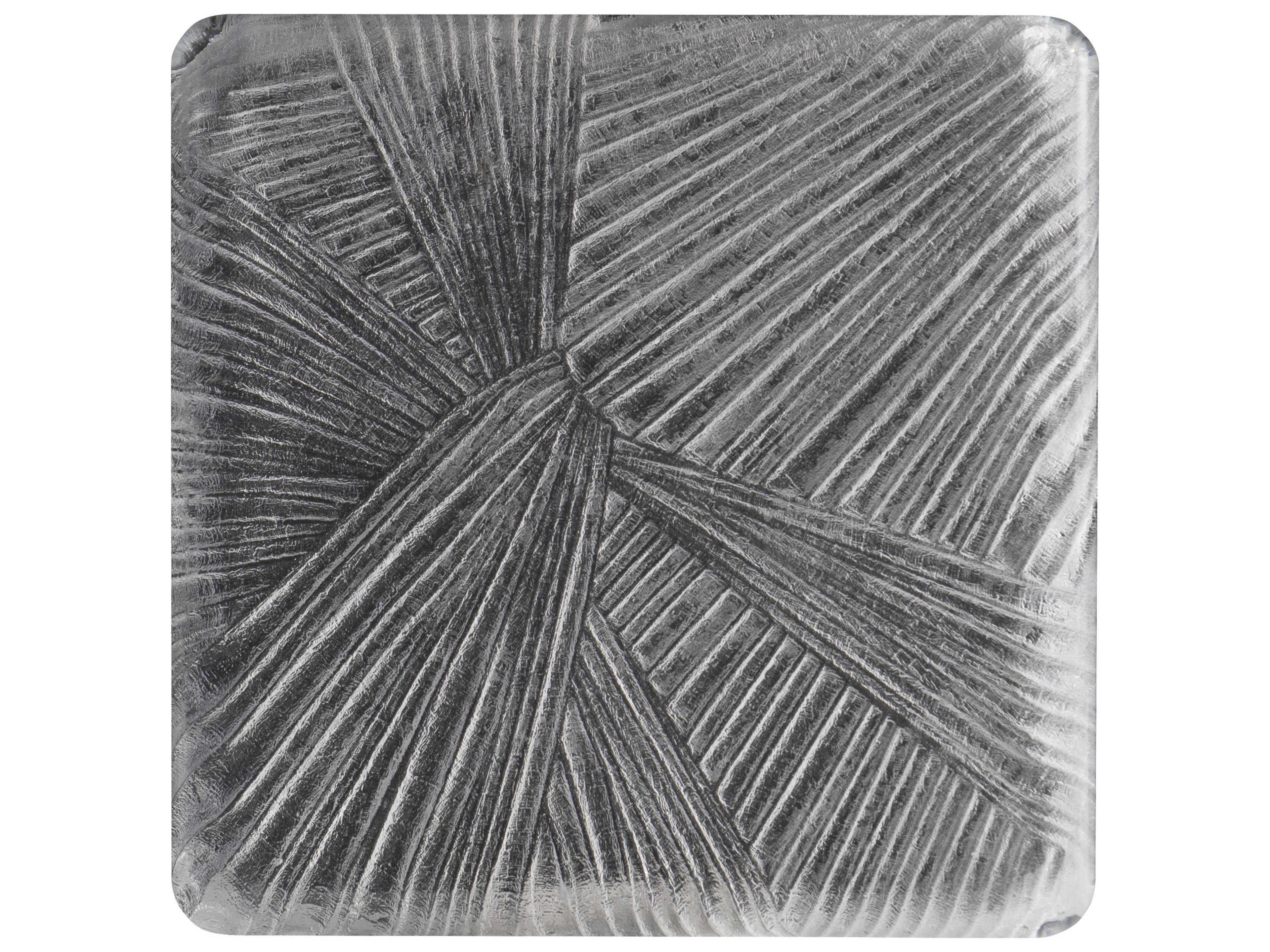 Bernhardt Aura Square Stainless Steel End Table