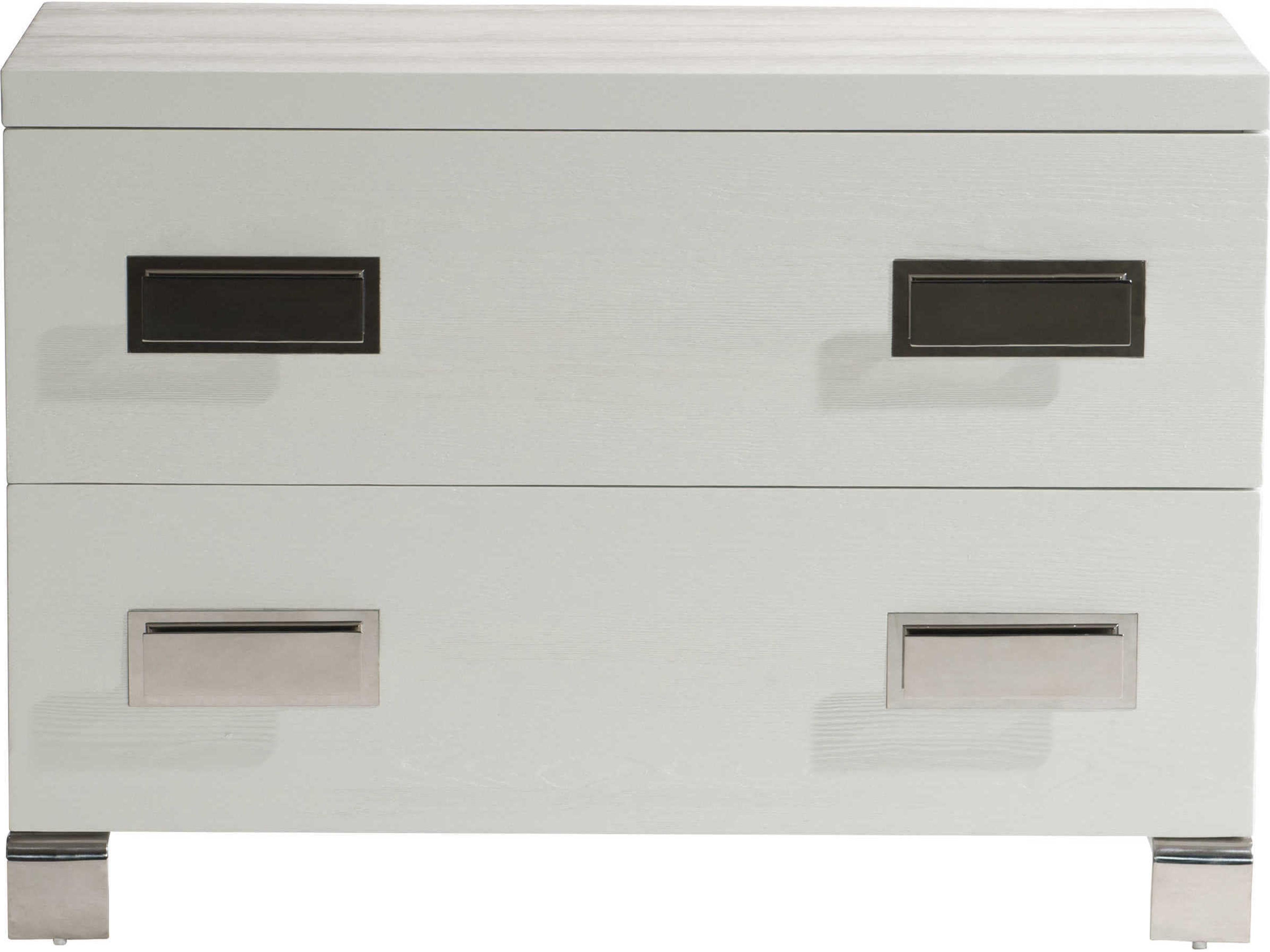 Bernhardt Coro 2-Drawers White Nightstand
