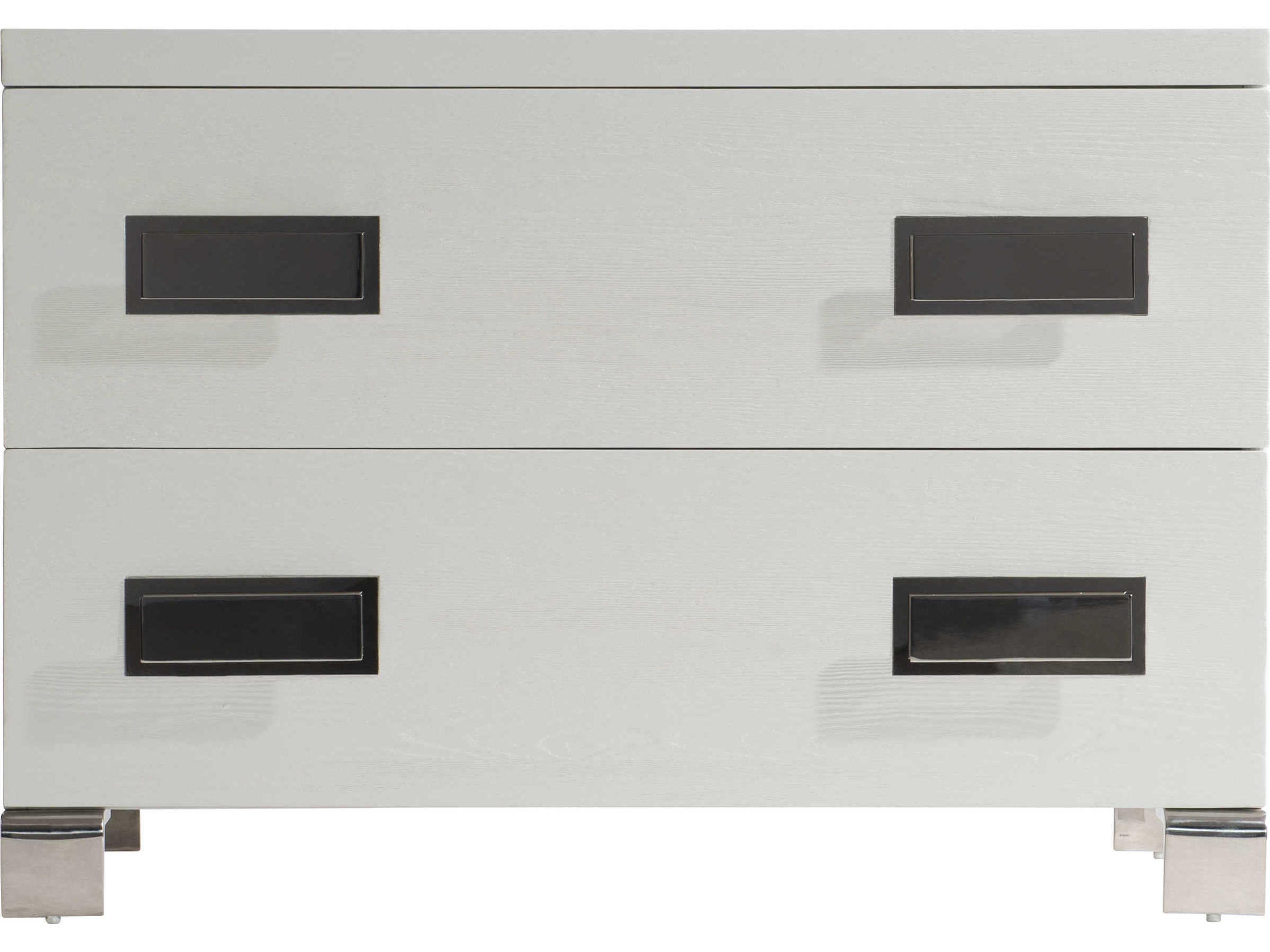 Bernhardt Coro 2-Drawers White Nightstand
