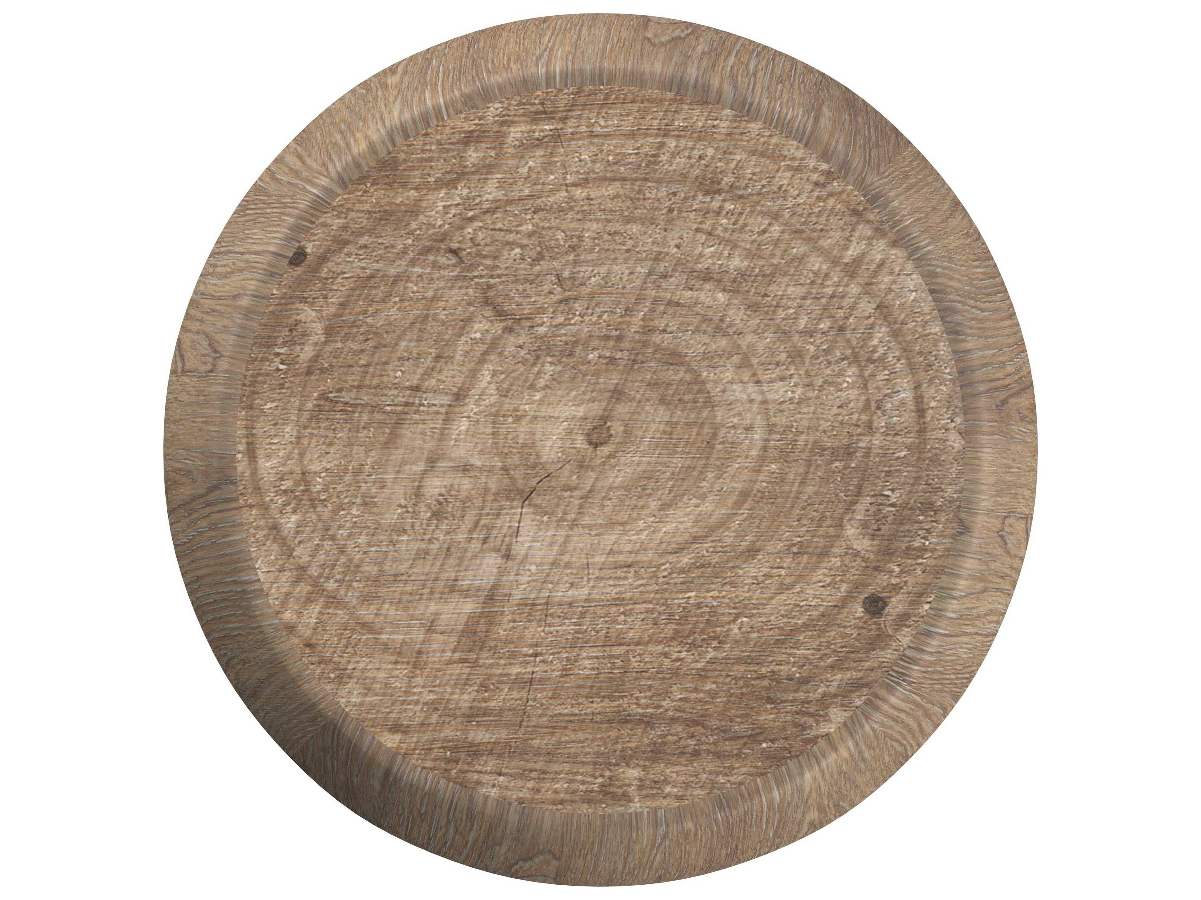 Bernhardt Casa Paros Round Wood Playa Accent Table