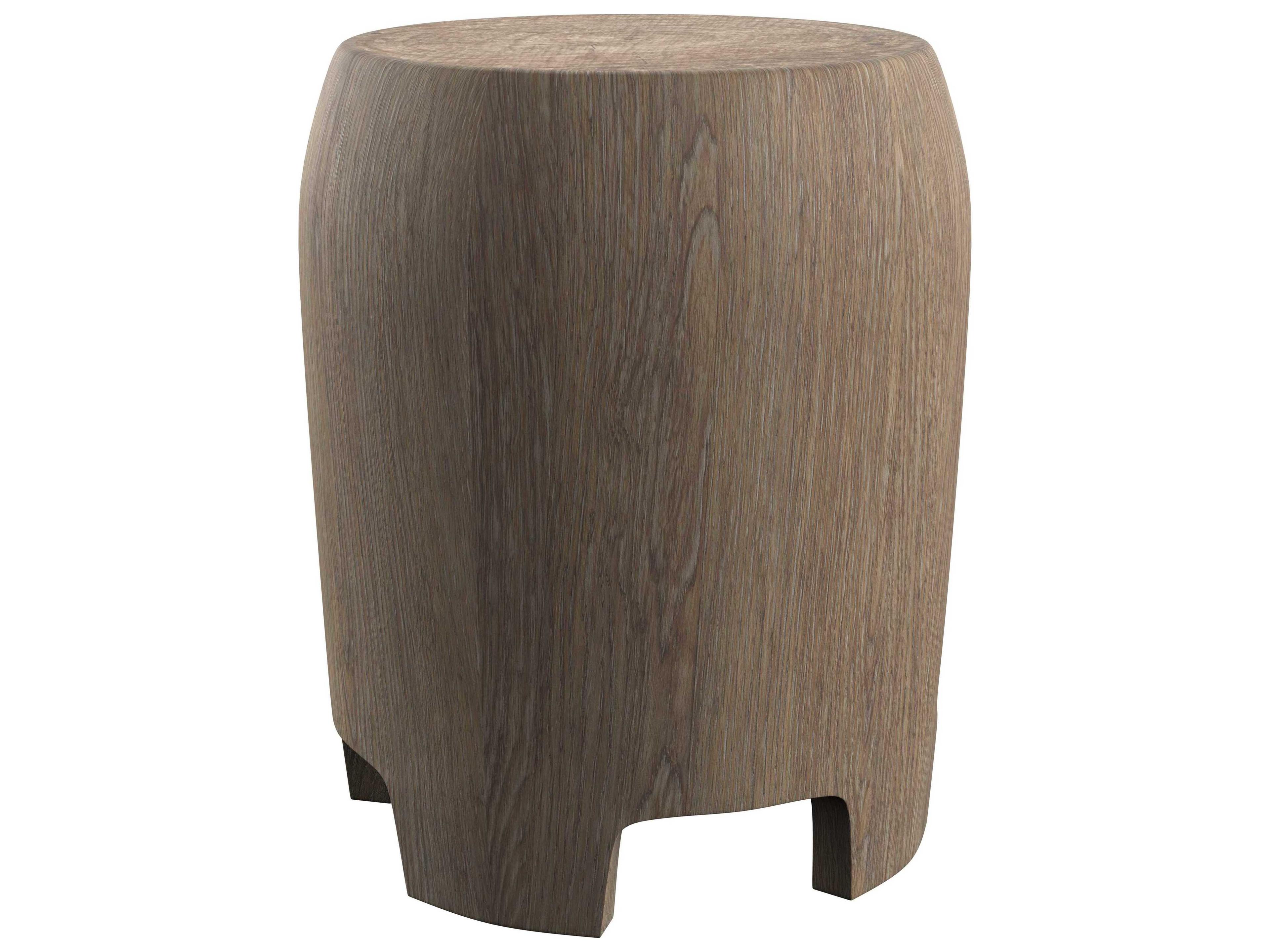 Bernhardt Casa Paros Round Wood Playa Accent Table
