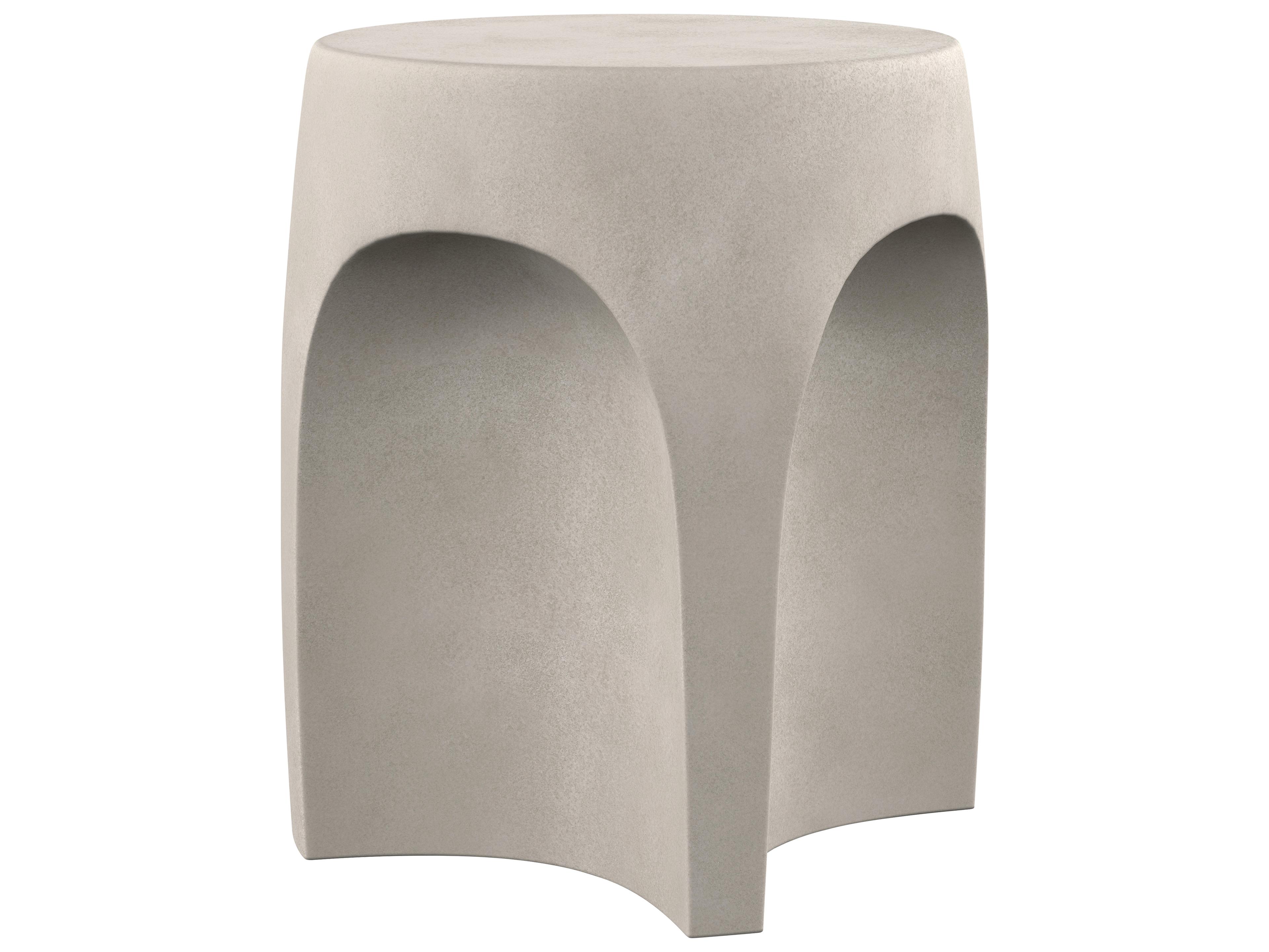 Casa Paros Round Concrete End Table