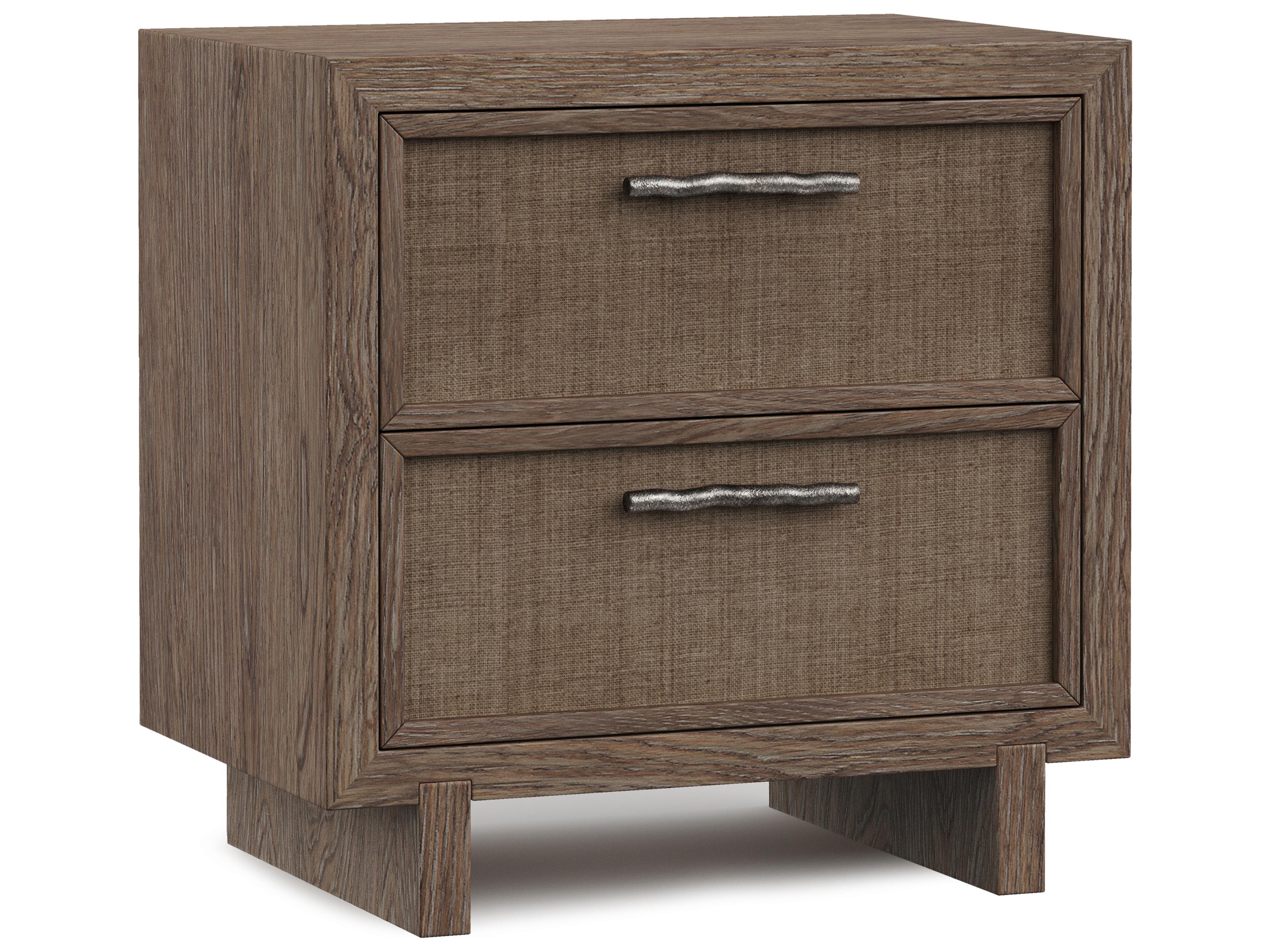 Casa Paros 2-Drawers Brown Nightstand