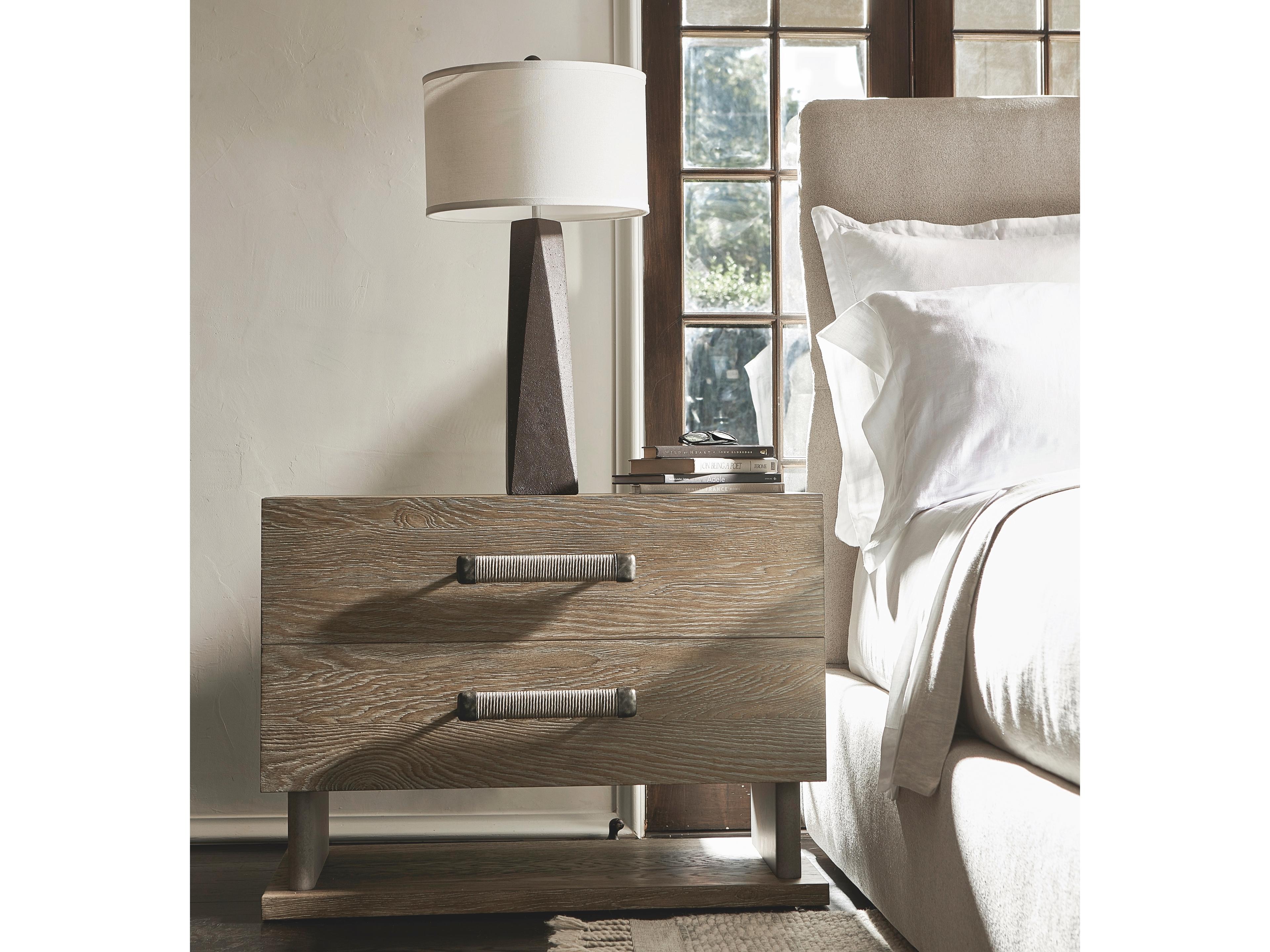 Casa Paros 2-Drawers Brown Nightstand