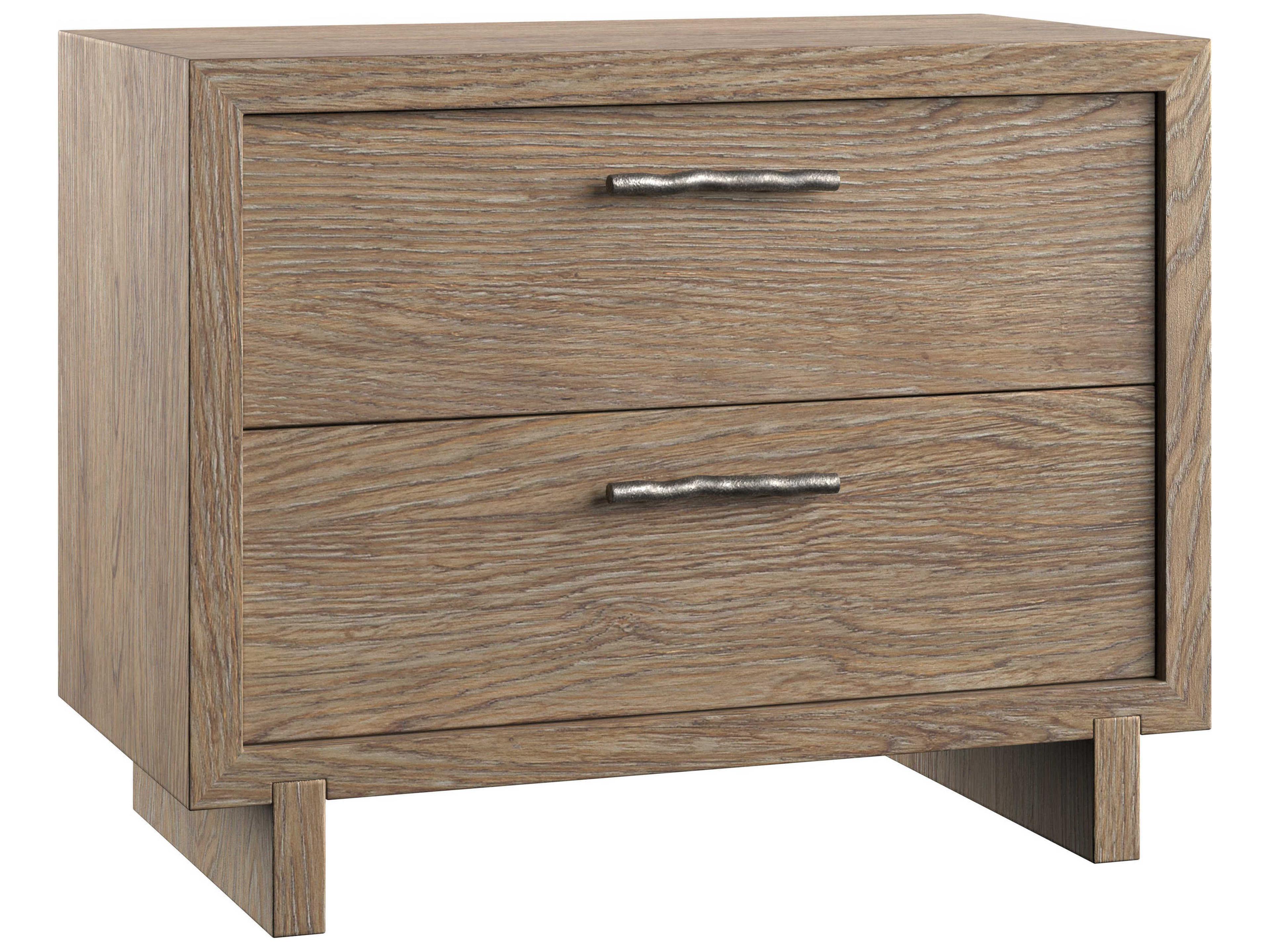 Casa Paros 2-Drawers Brown Nightstand