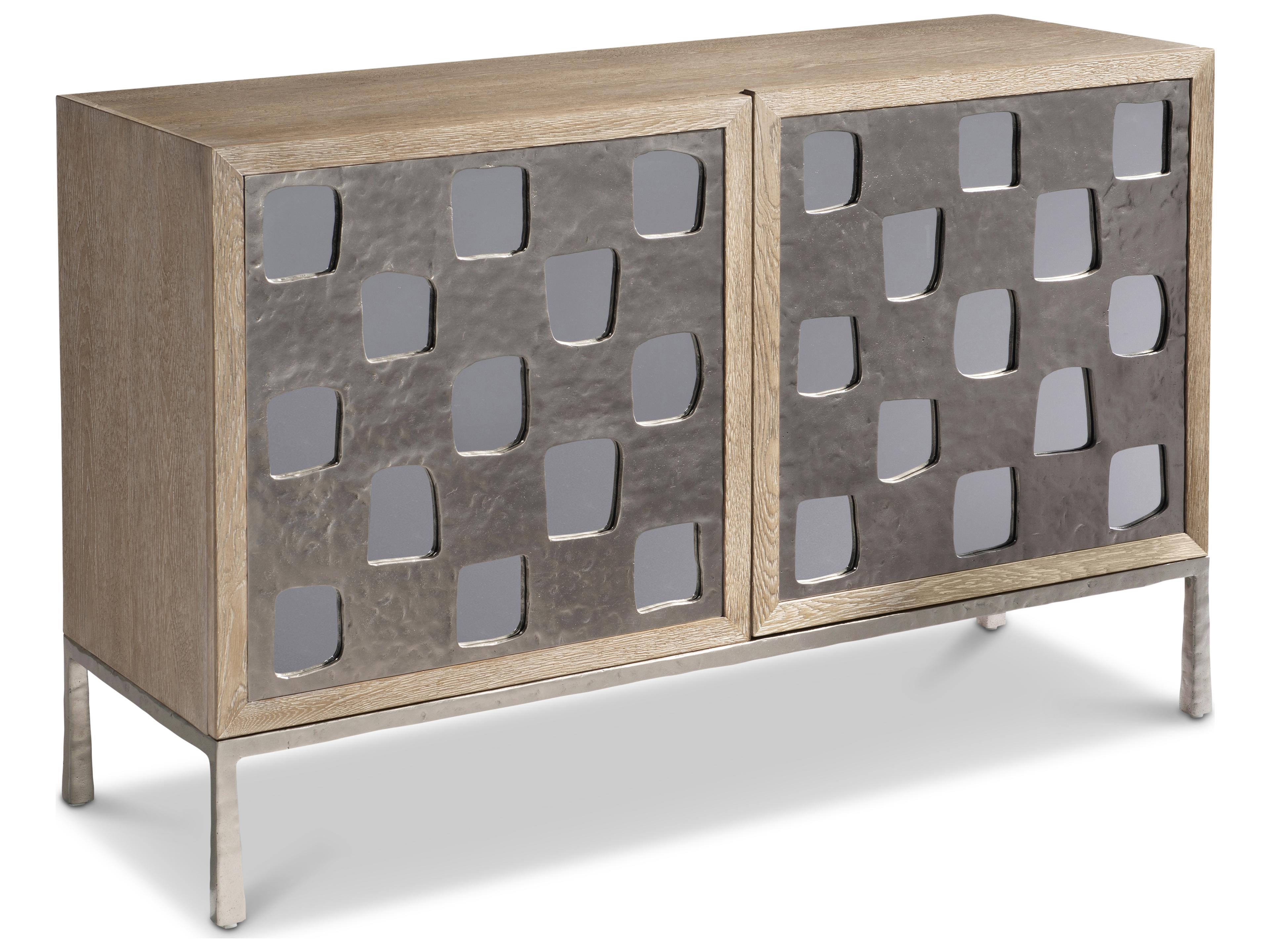 Aventura Door Chest in Marcona and Frosted Nickel