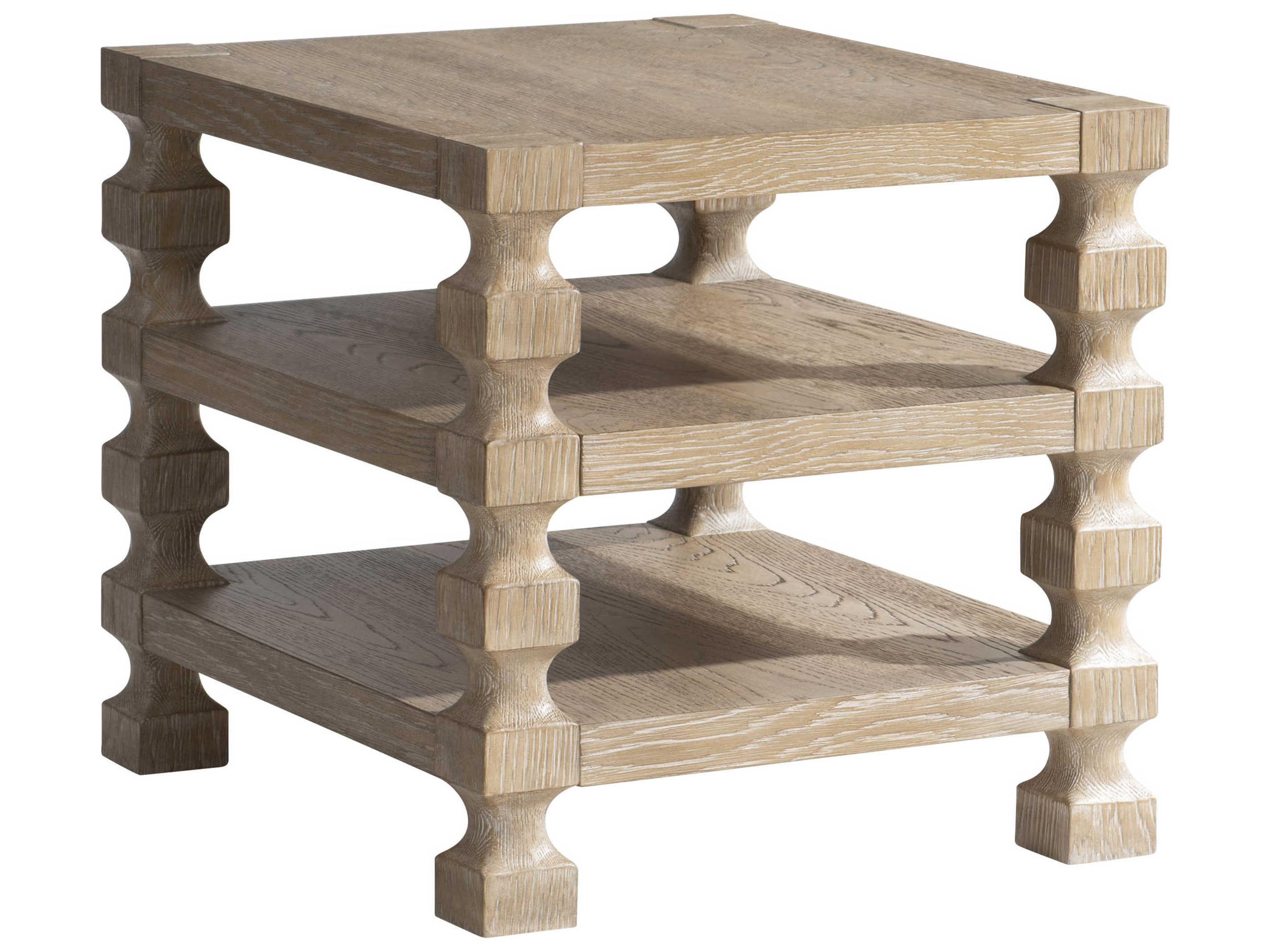 Aventura Rectangular Wood Marcona End Table