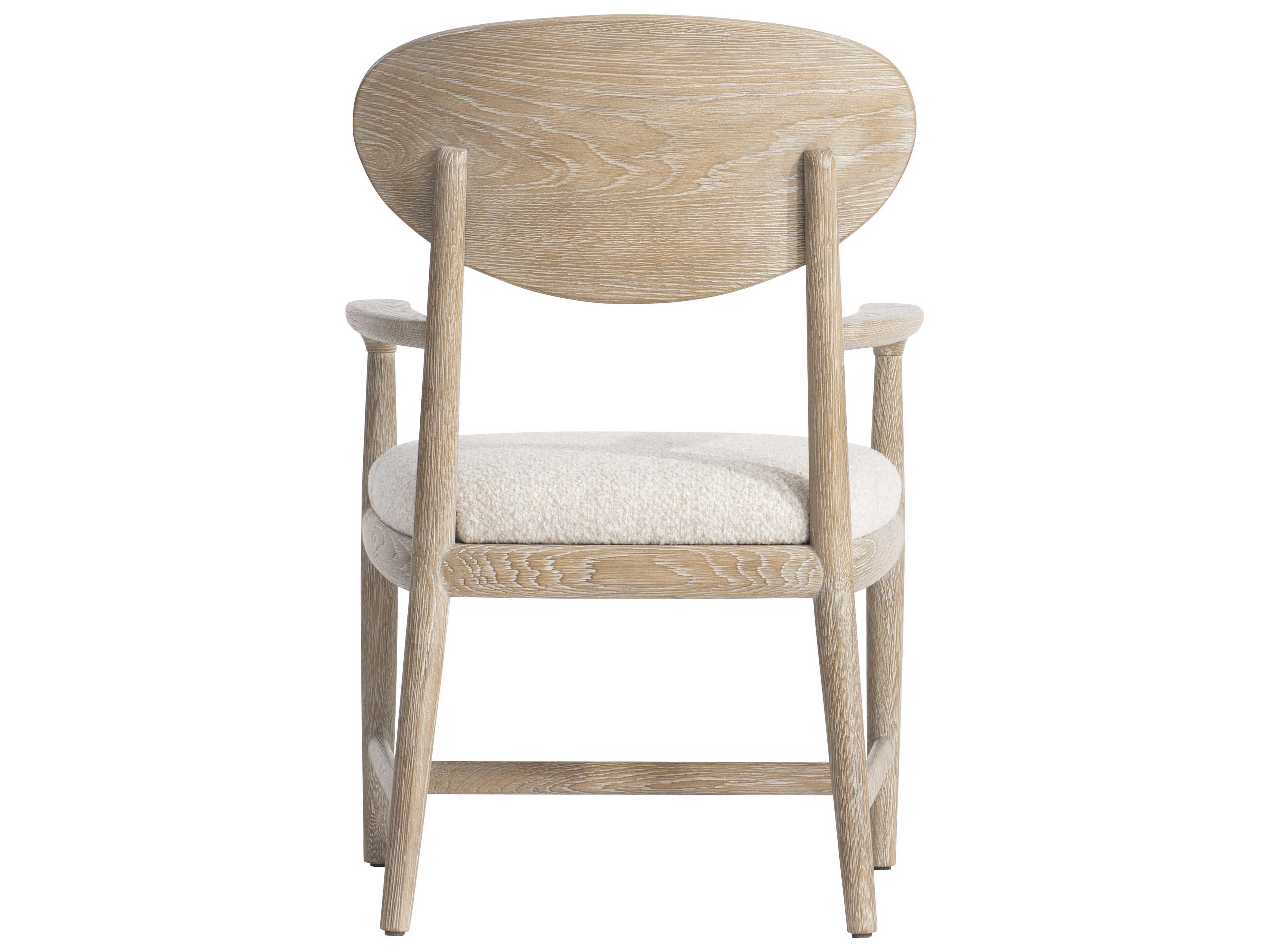 Bernhardt Aventura Brown Upholstered Arm Dining Chair