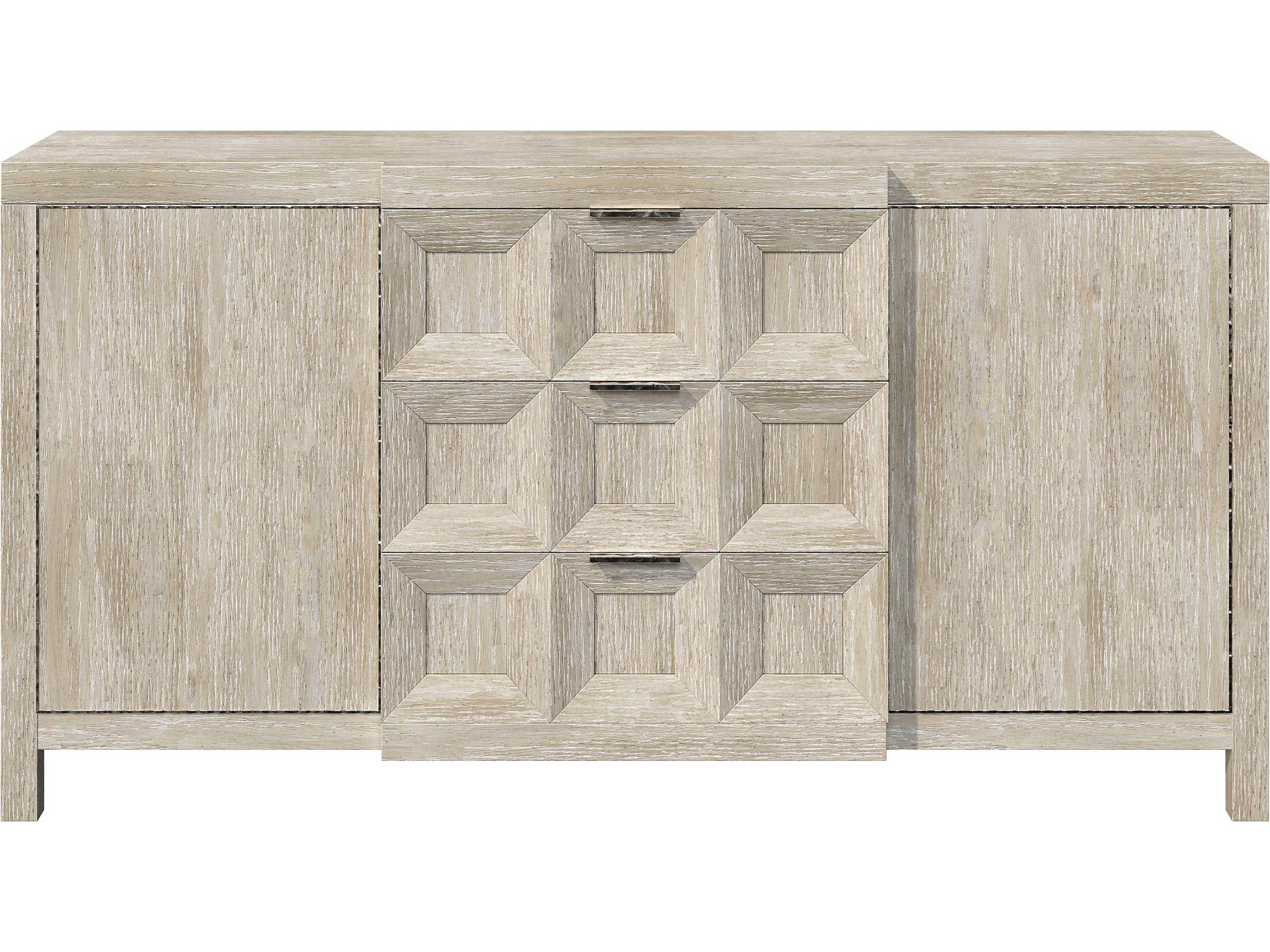 Prado Buffet Sideboard in Tawny with Bright Graphite Accents