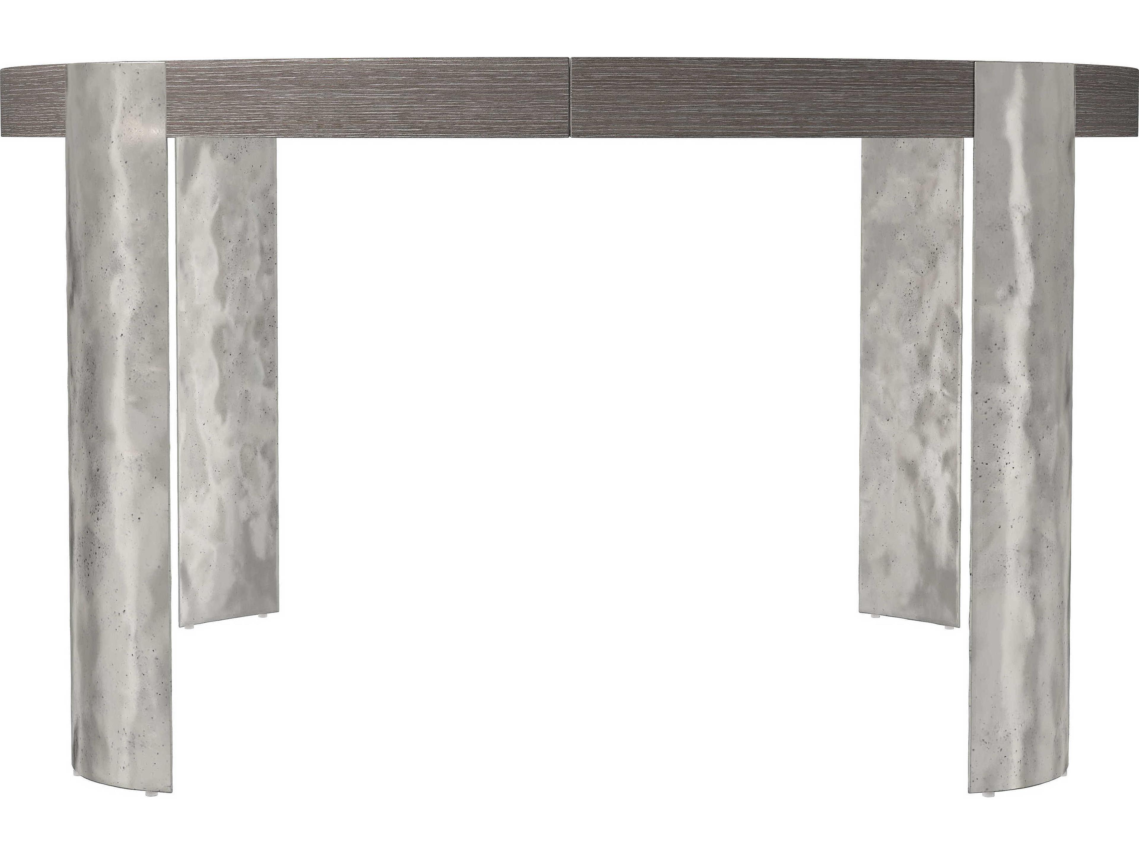 Bernhardt Prado Round Wood Porcini Bright Graphite Dining Table