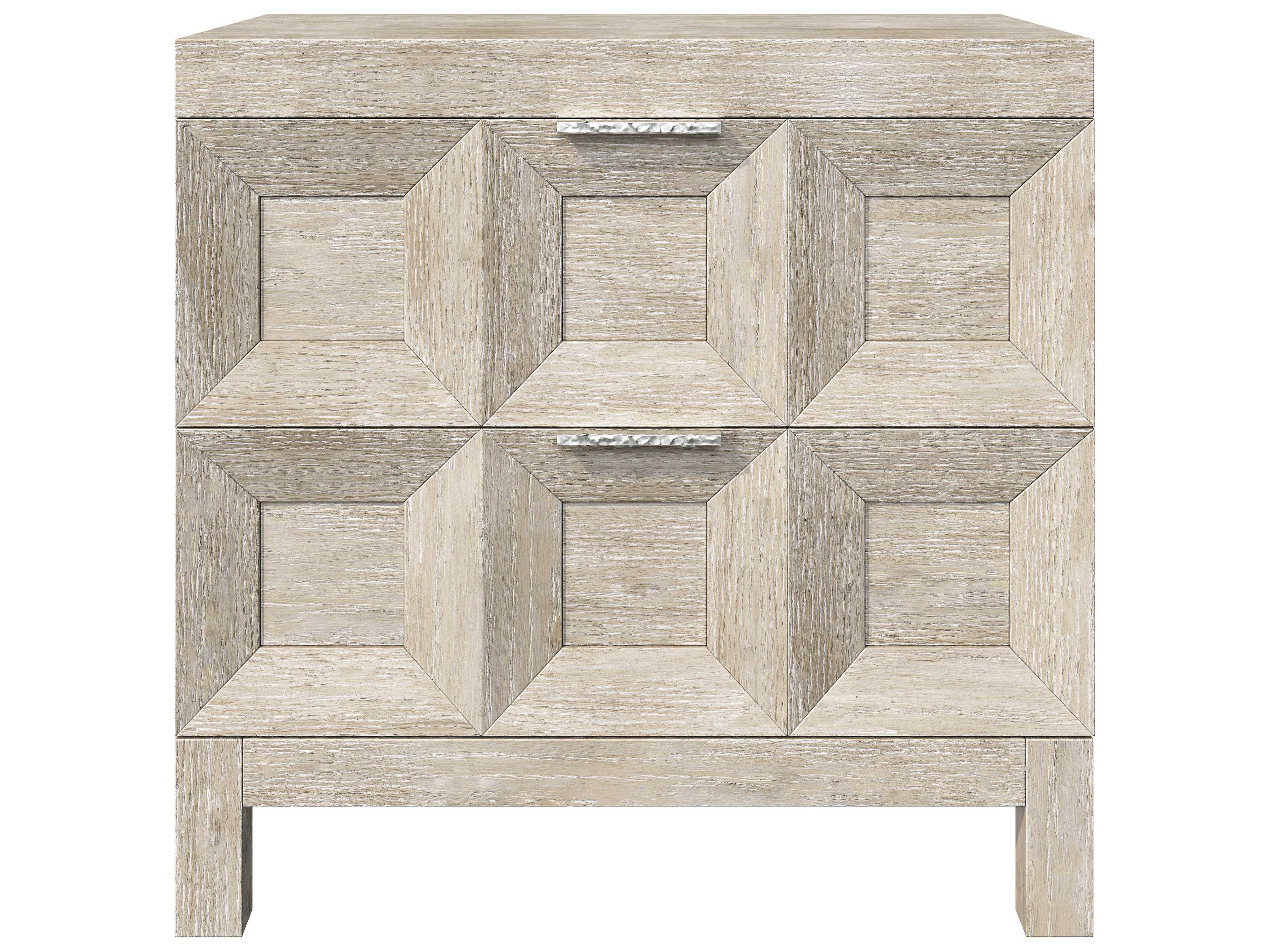 Prado 2-Drawers Brown Nightstand