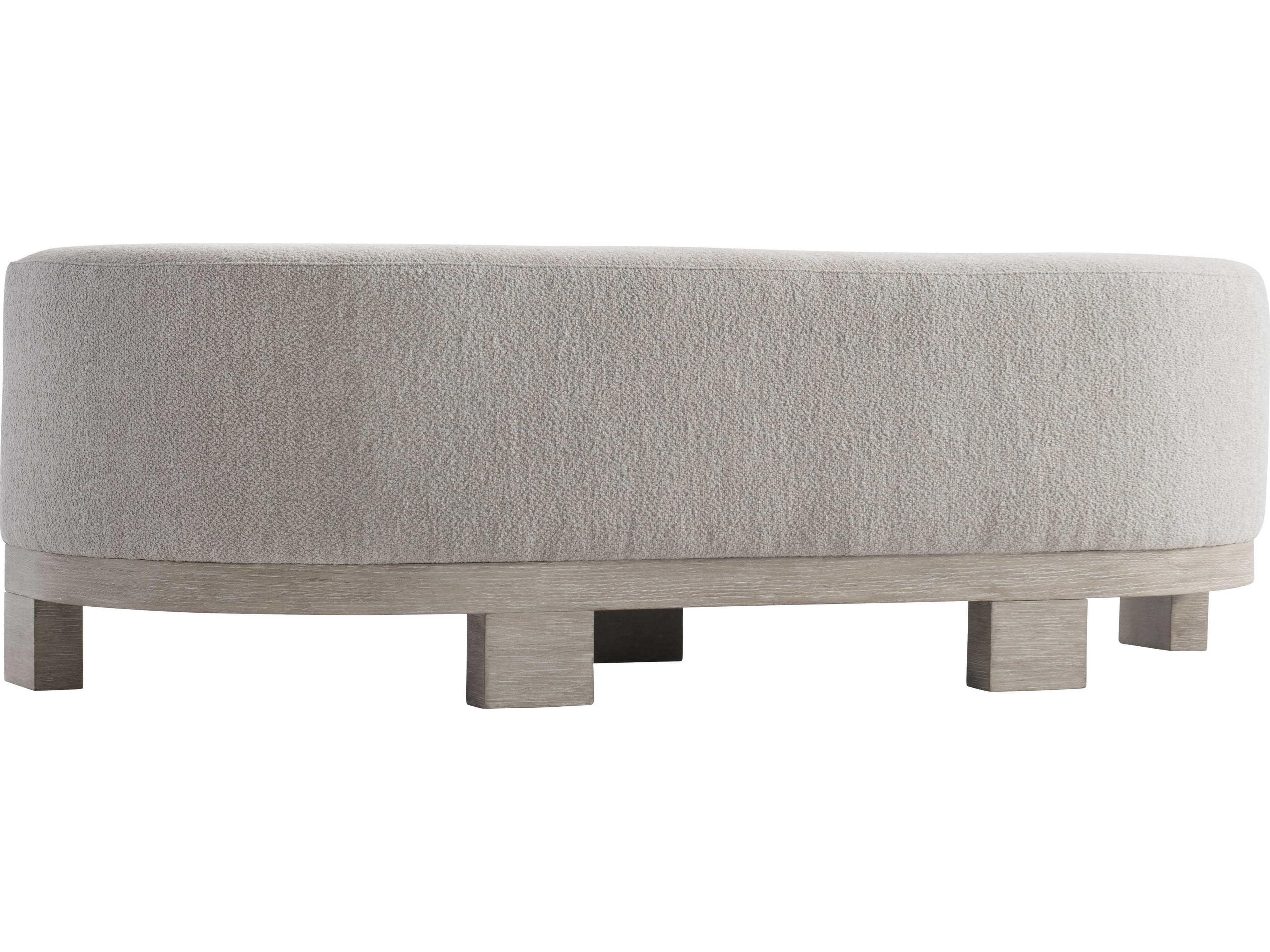 Prado Upholstered Bench with Tawny Wood Finish