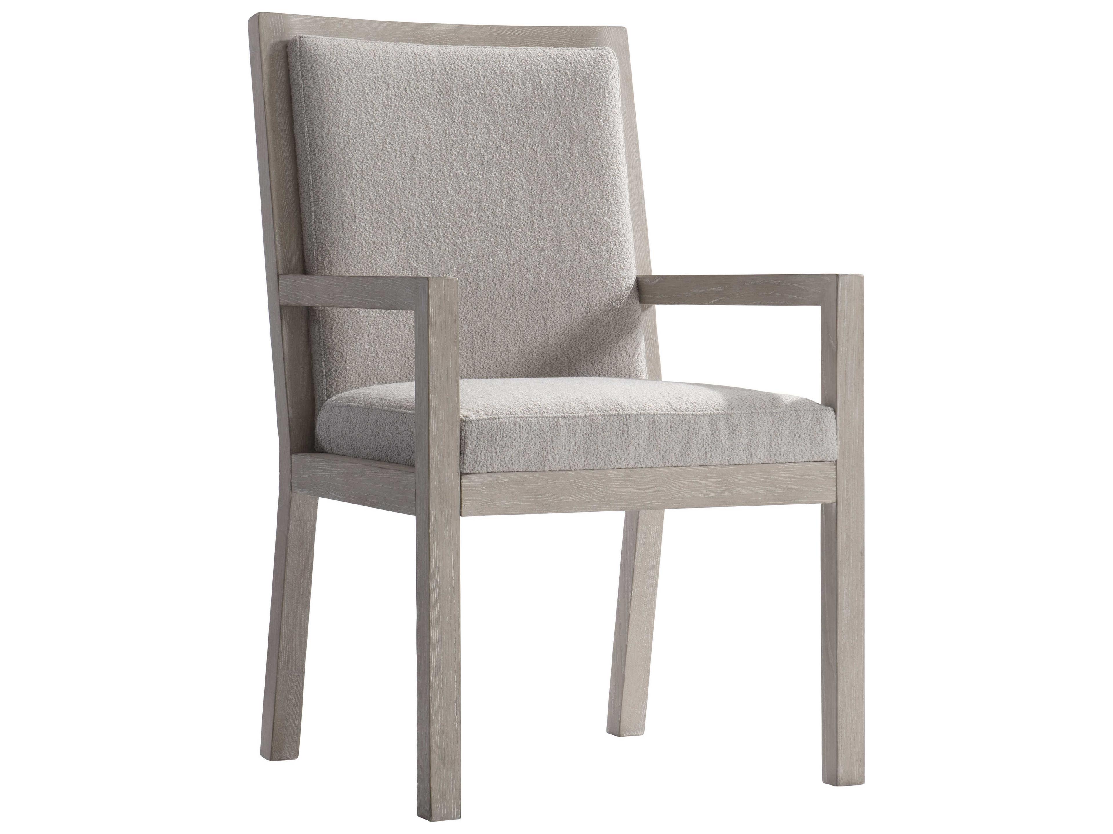 Prado Fabric Beige Upholstered Arm Dining Chair