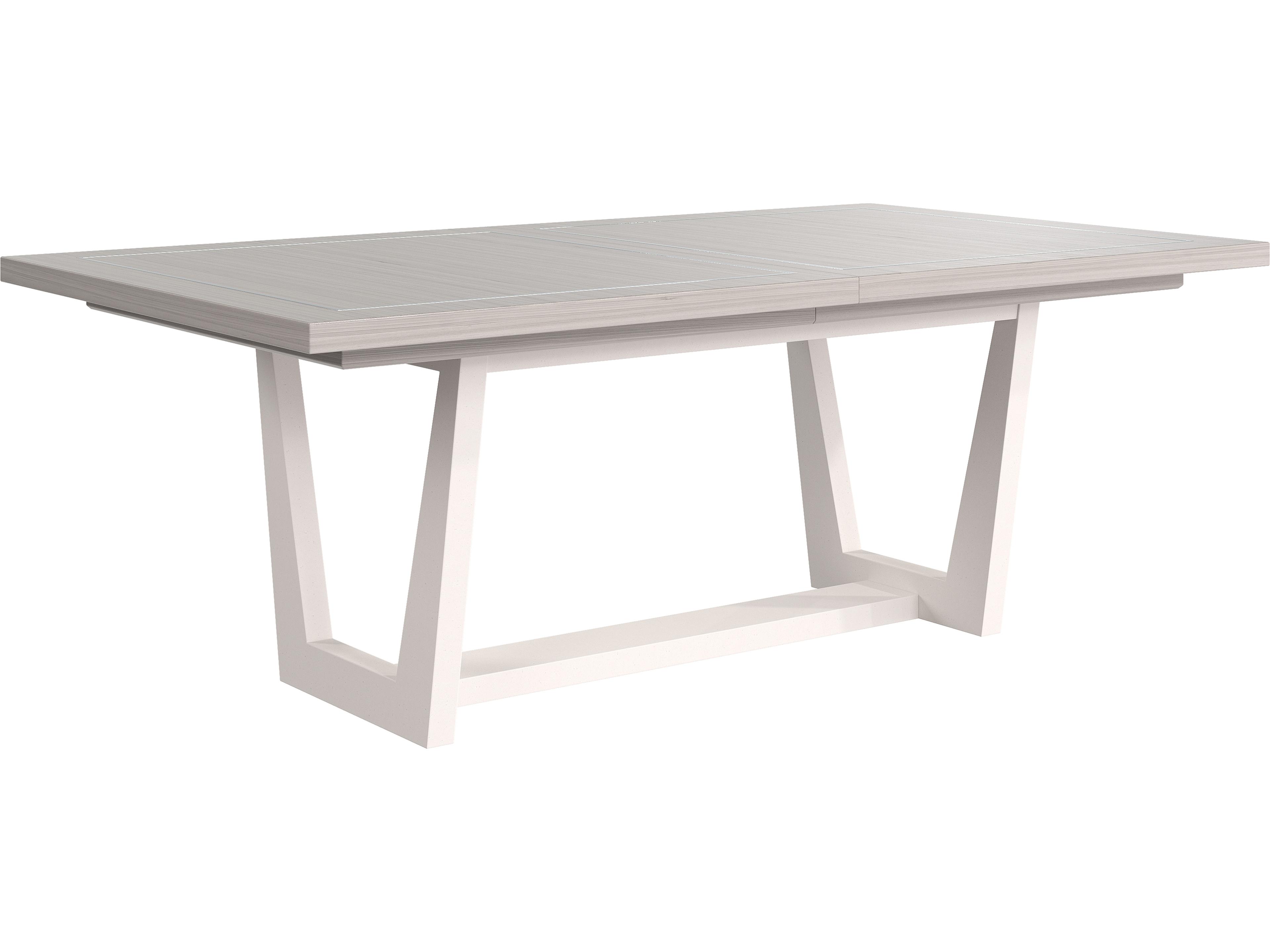 Stratum Rectangular Wood Mist Dining Table