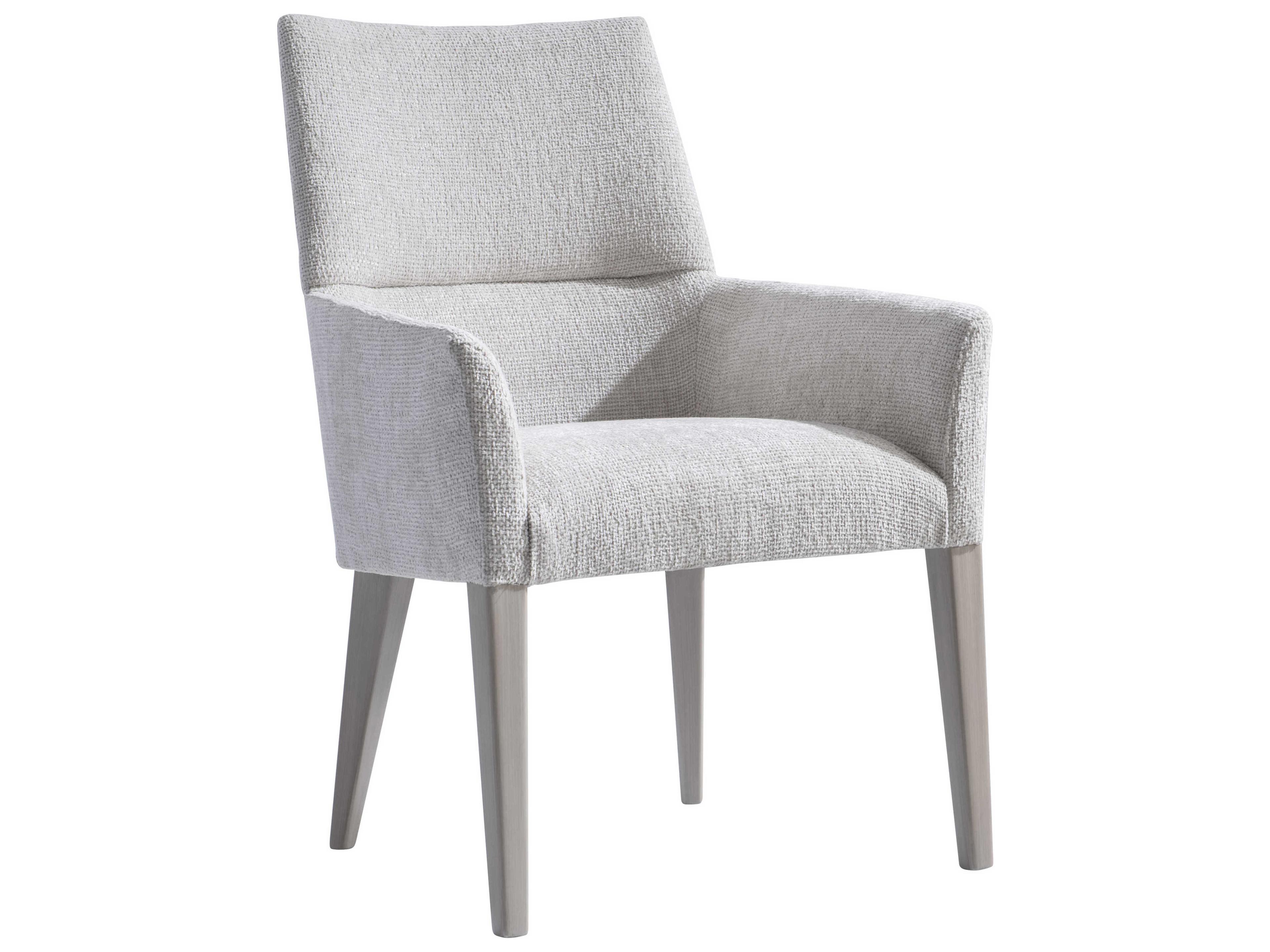 Stratum Fabric Beige Upholstered Arm Dining Chair