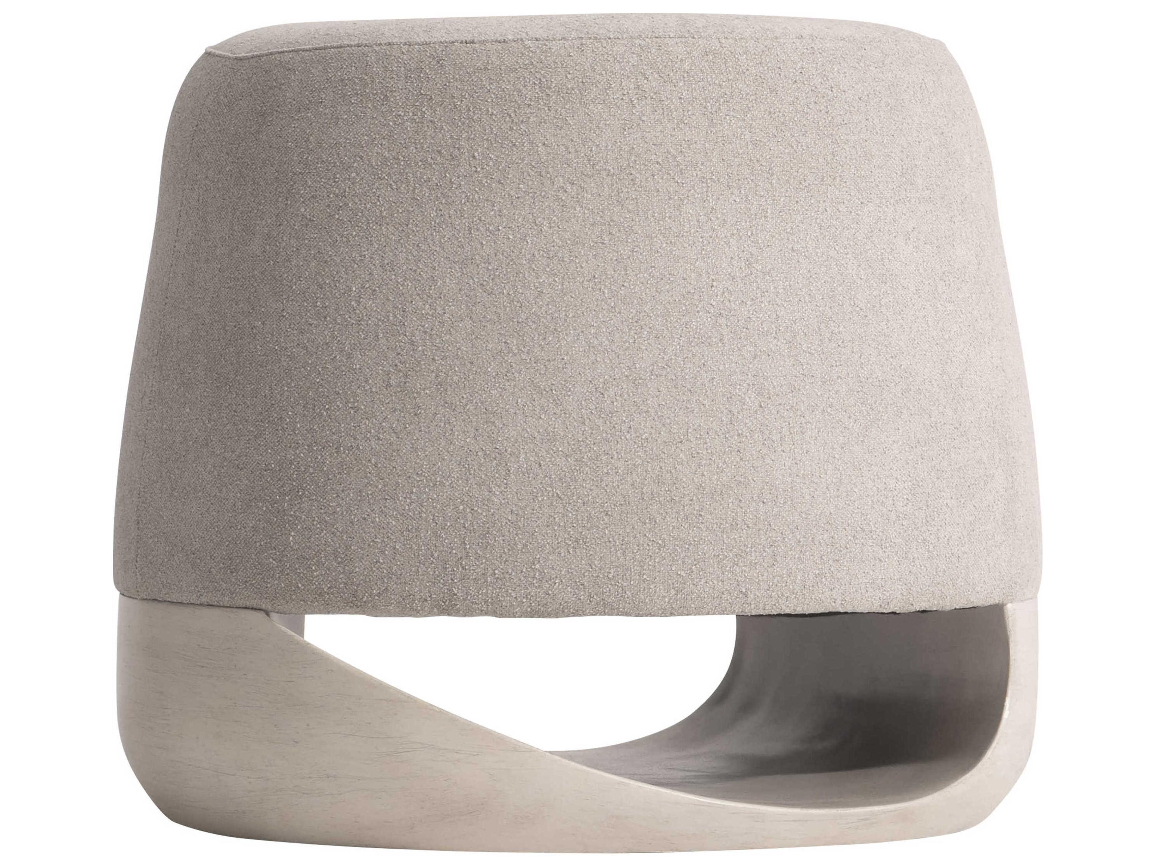 Sereno Lutra Faux Stone Beige Upholstered Accent Bench