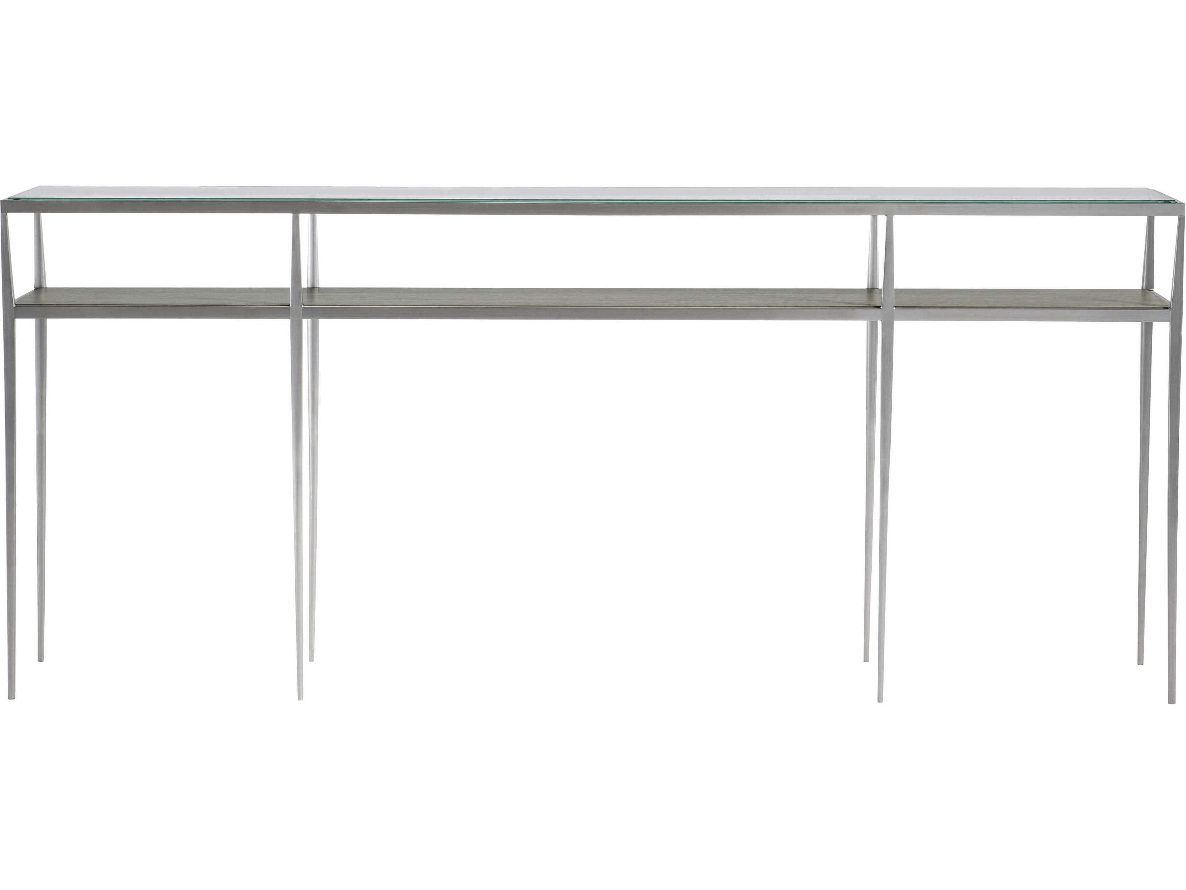 Bernhardt Cornelia Rectangular Glass Nebbia Console Table