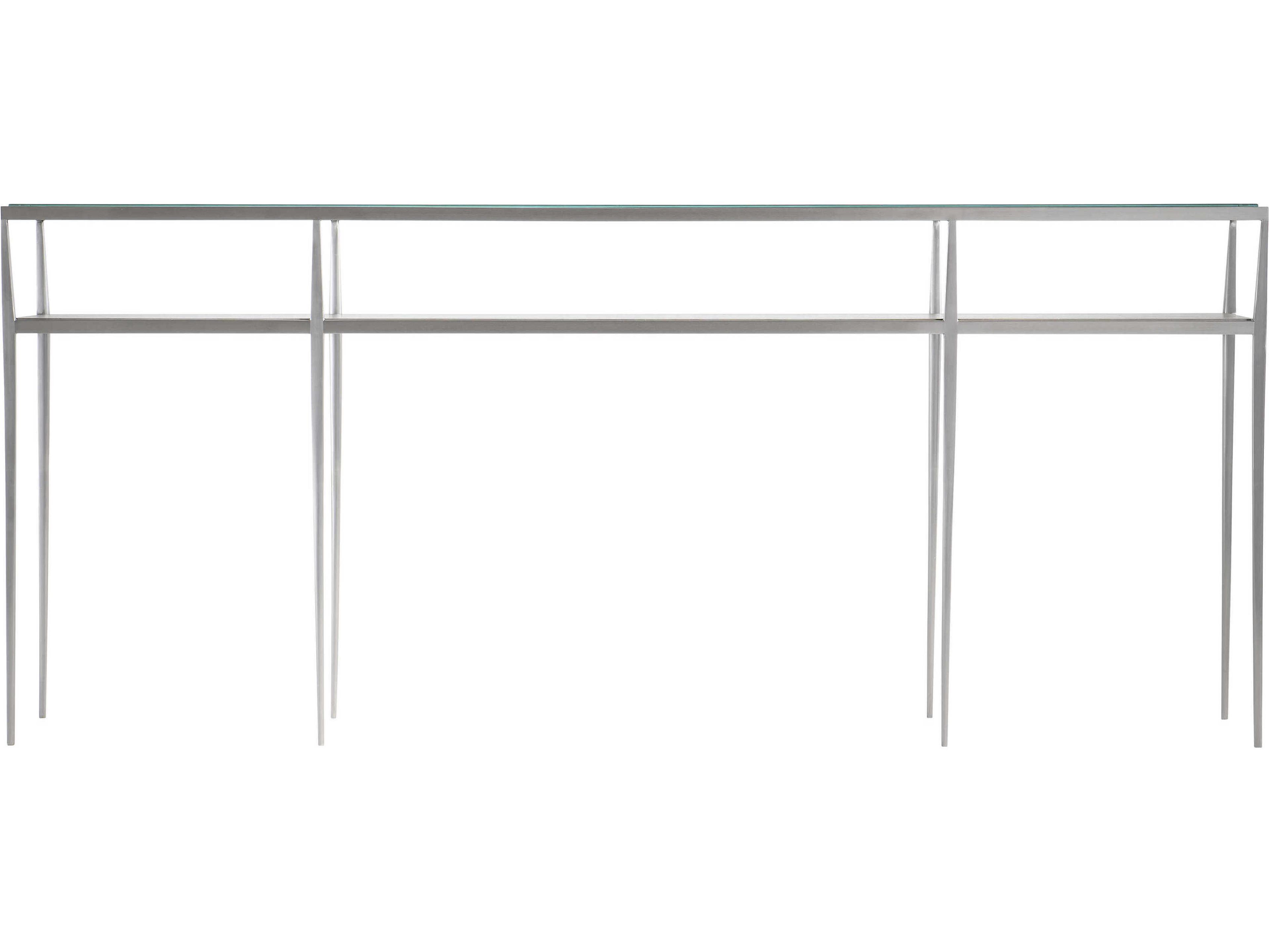 Bernhardt Cornelia Rectangular Glass Nebbia Console Table