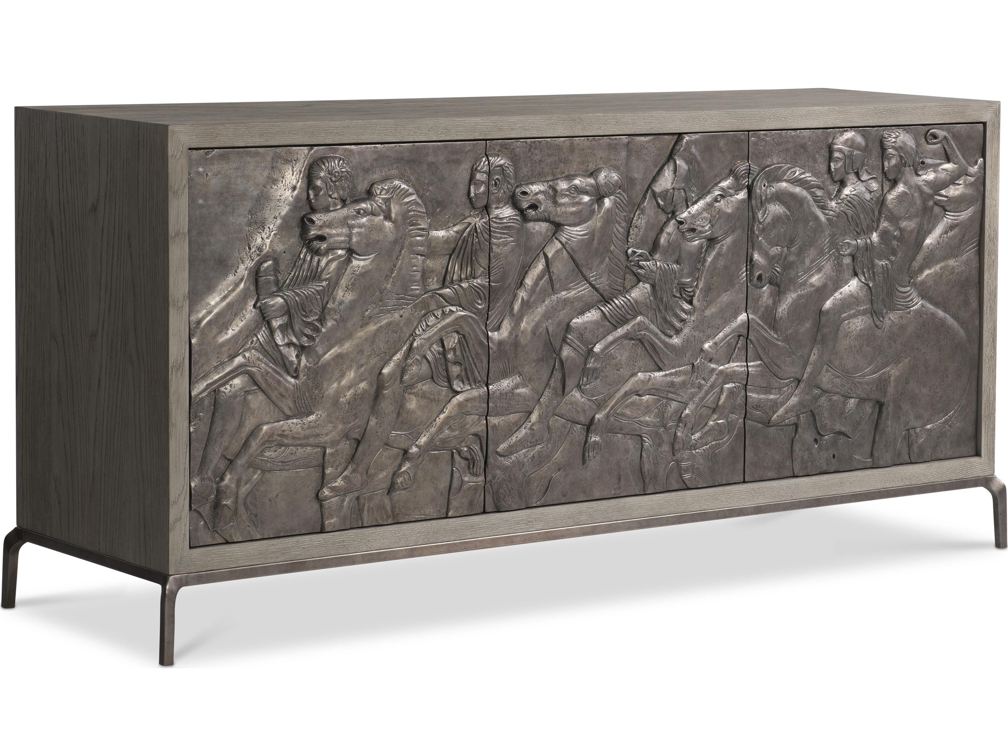 Bernhardt Elysia 73" Oak Wood Bronze Sideboard