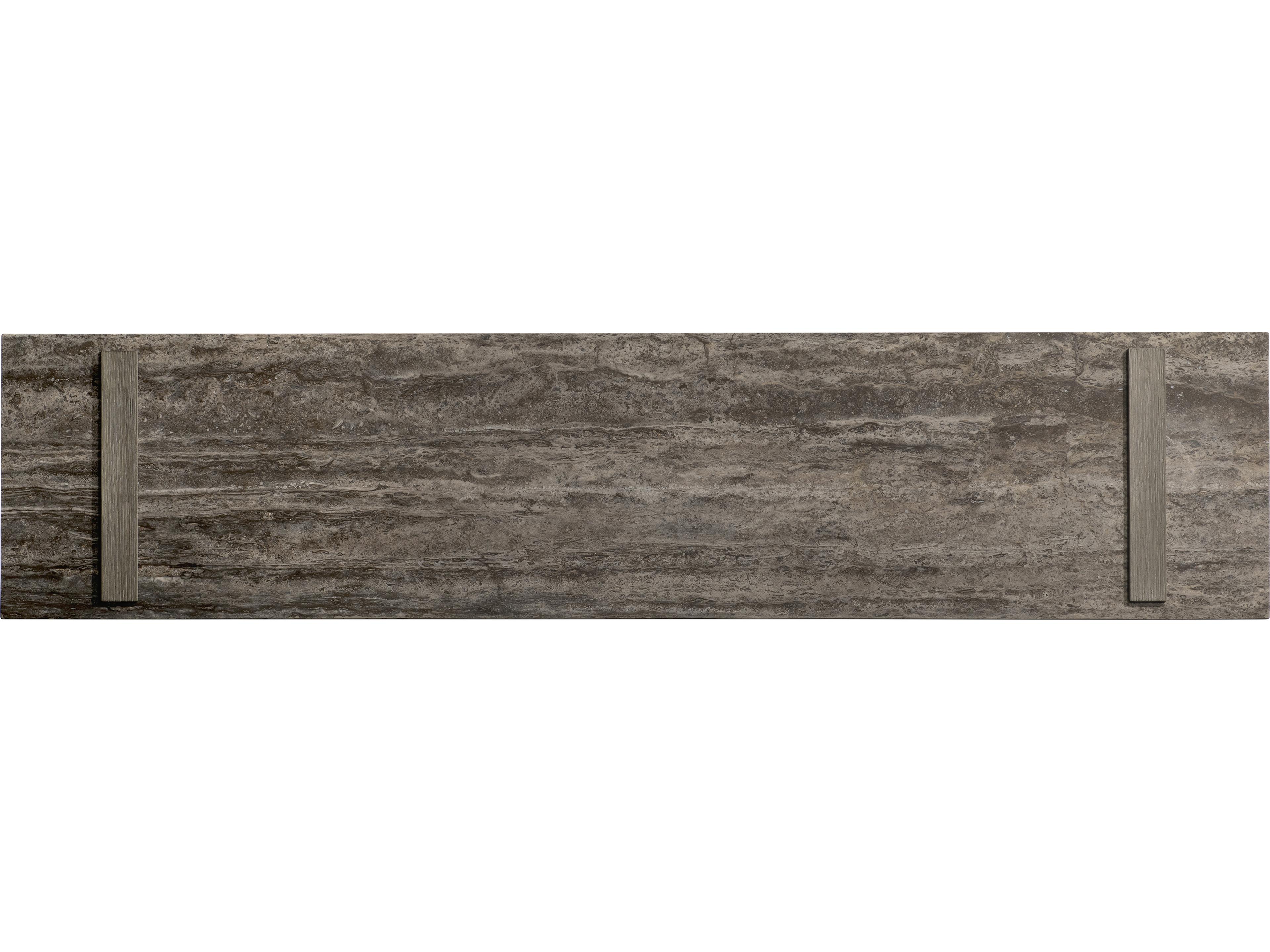 Bernhardt Azzura Rectangular Stone Greige Console Table