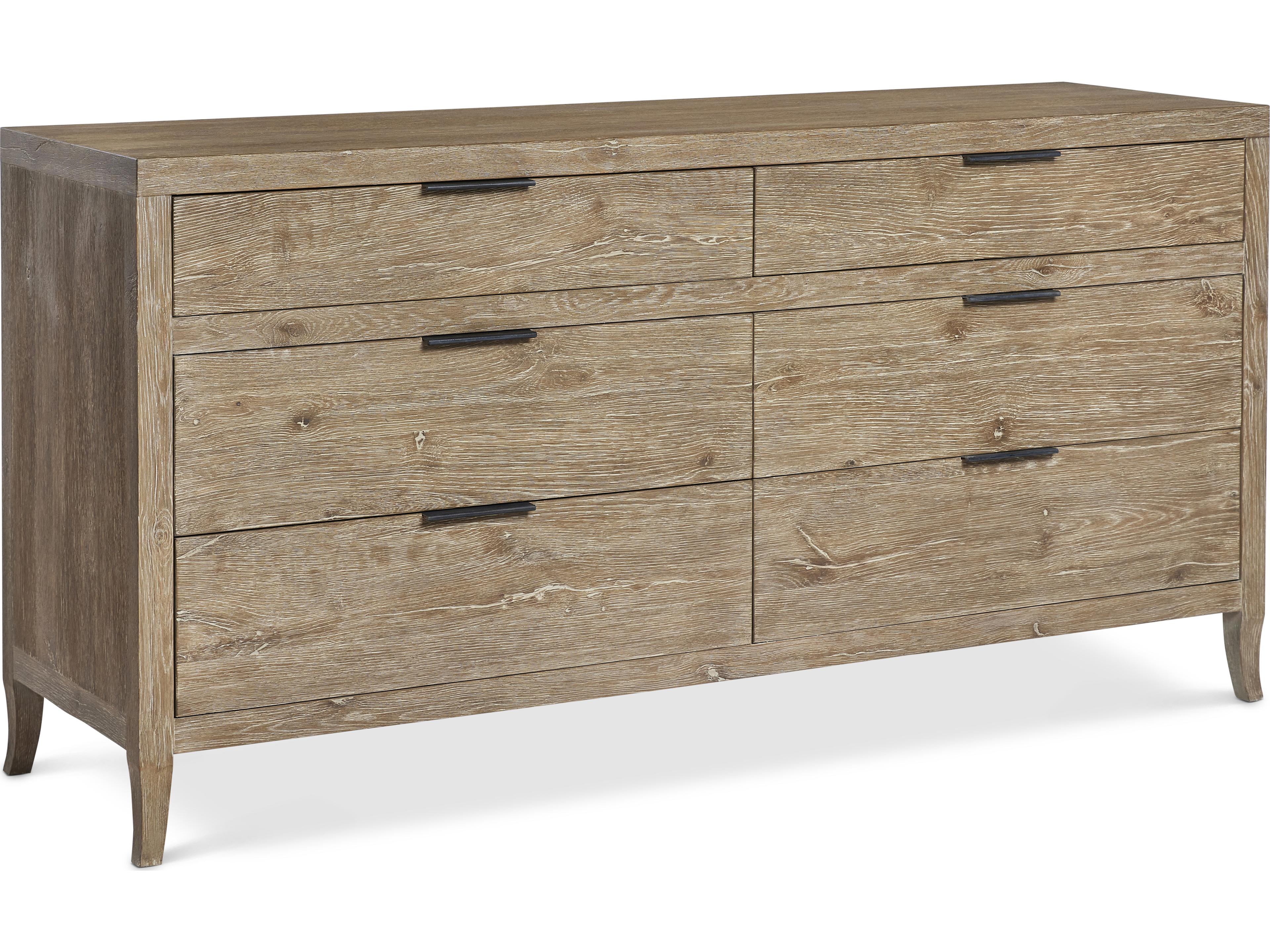 Tribeca 6-Drawer Dresser in Wirebrushed Aurum Finish