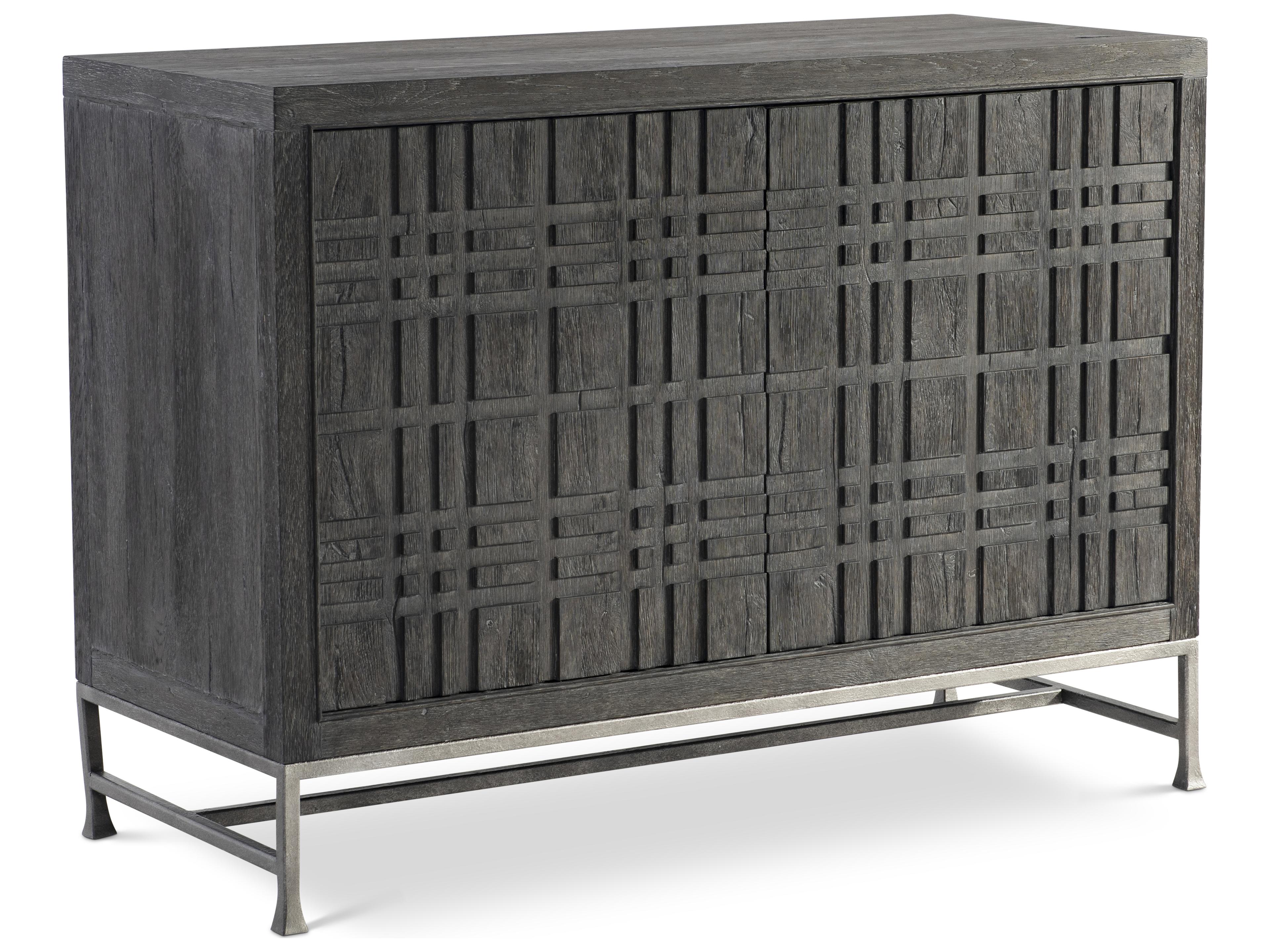 Tribeca 2-Door Chest in Tadon Wood and Barlow Steel