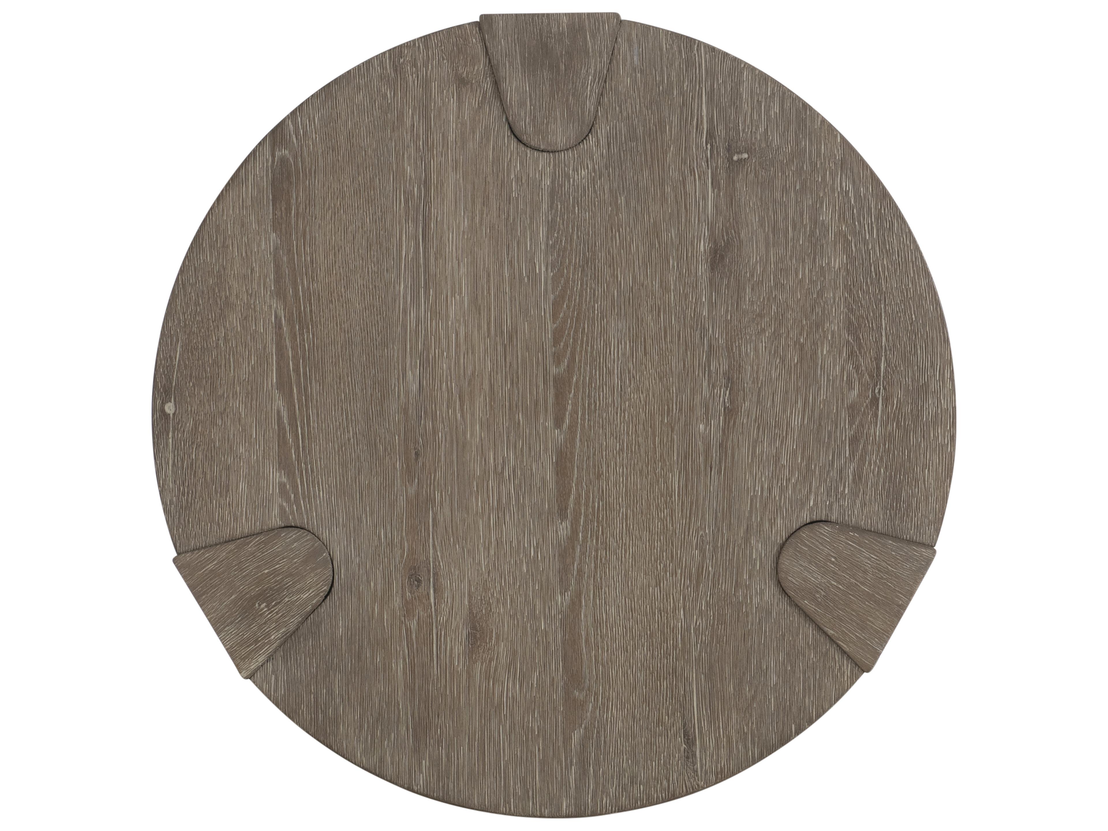 Bernhardt Tribeca Round Wood Aurum End Table