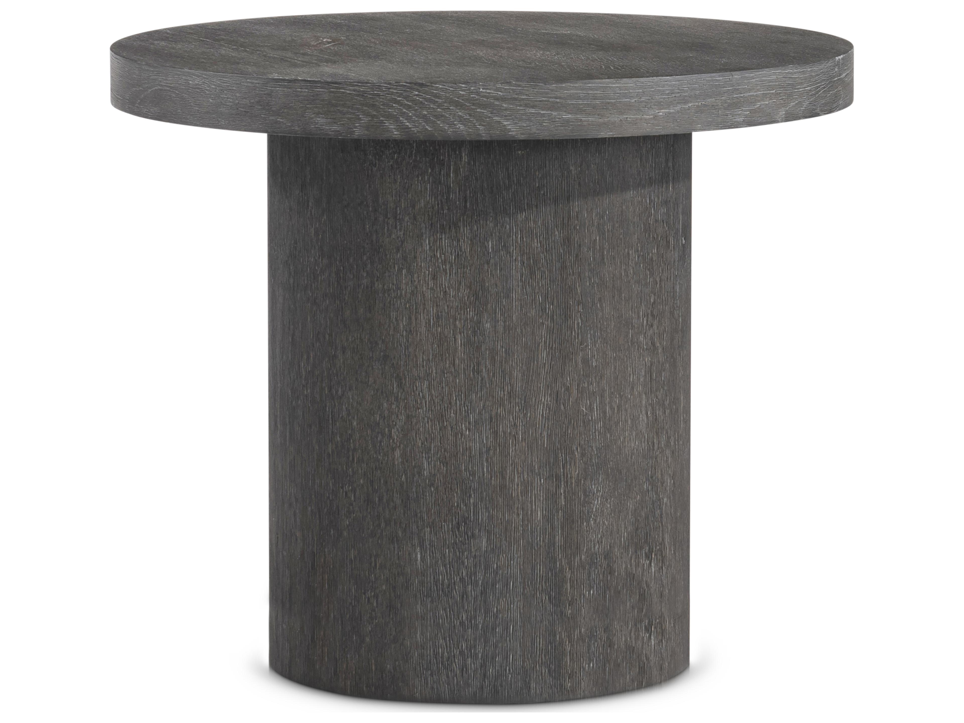 Bernhardt Tribeca Round Wood Tadon End Table