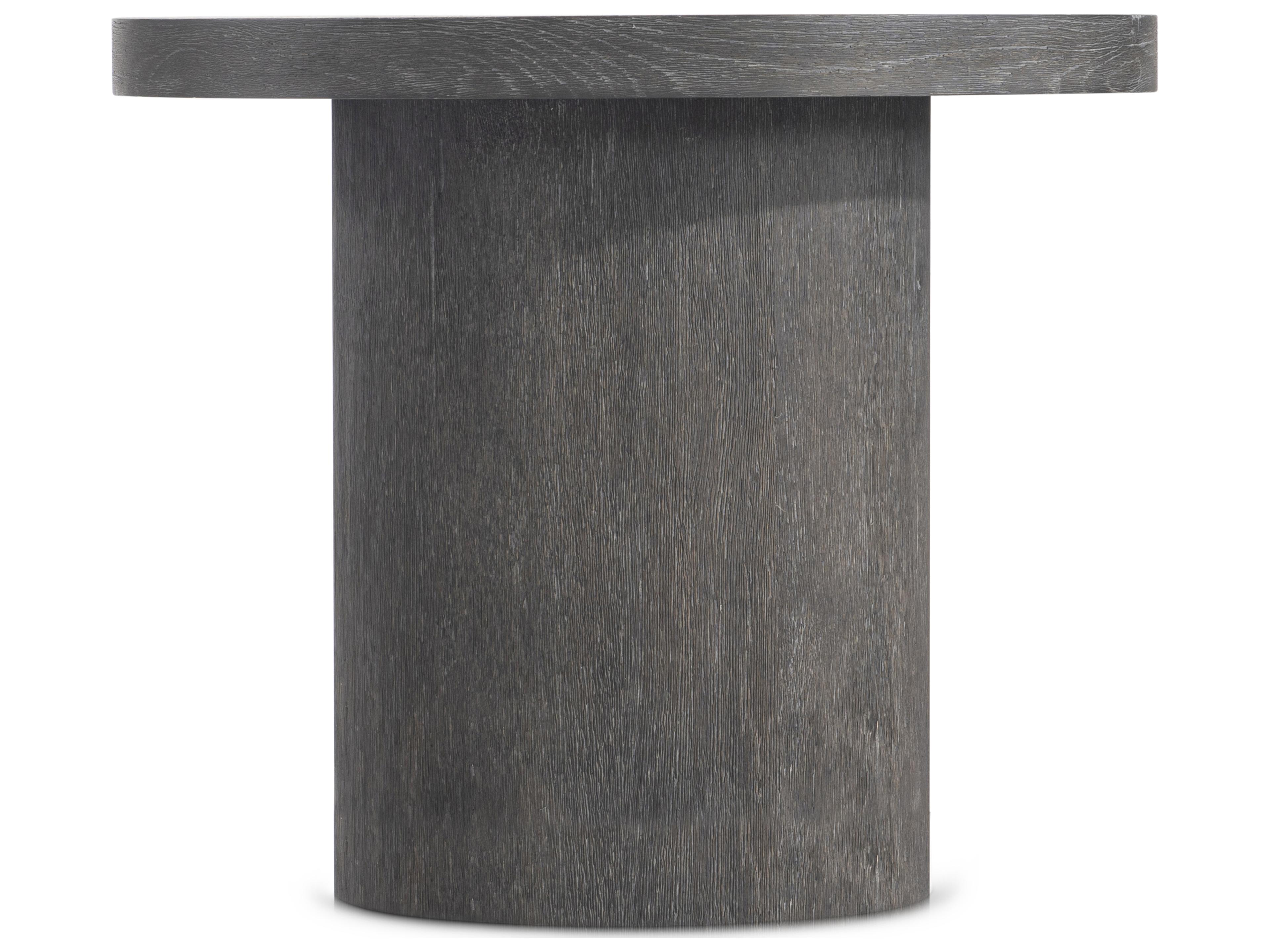 Bernhardt Tribeca Round Wood Tadon End Table
