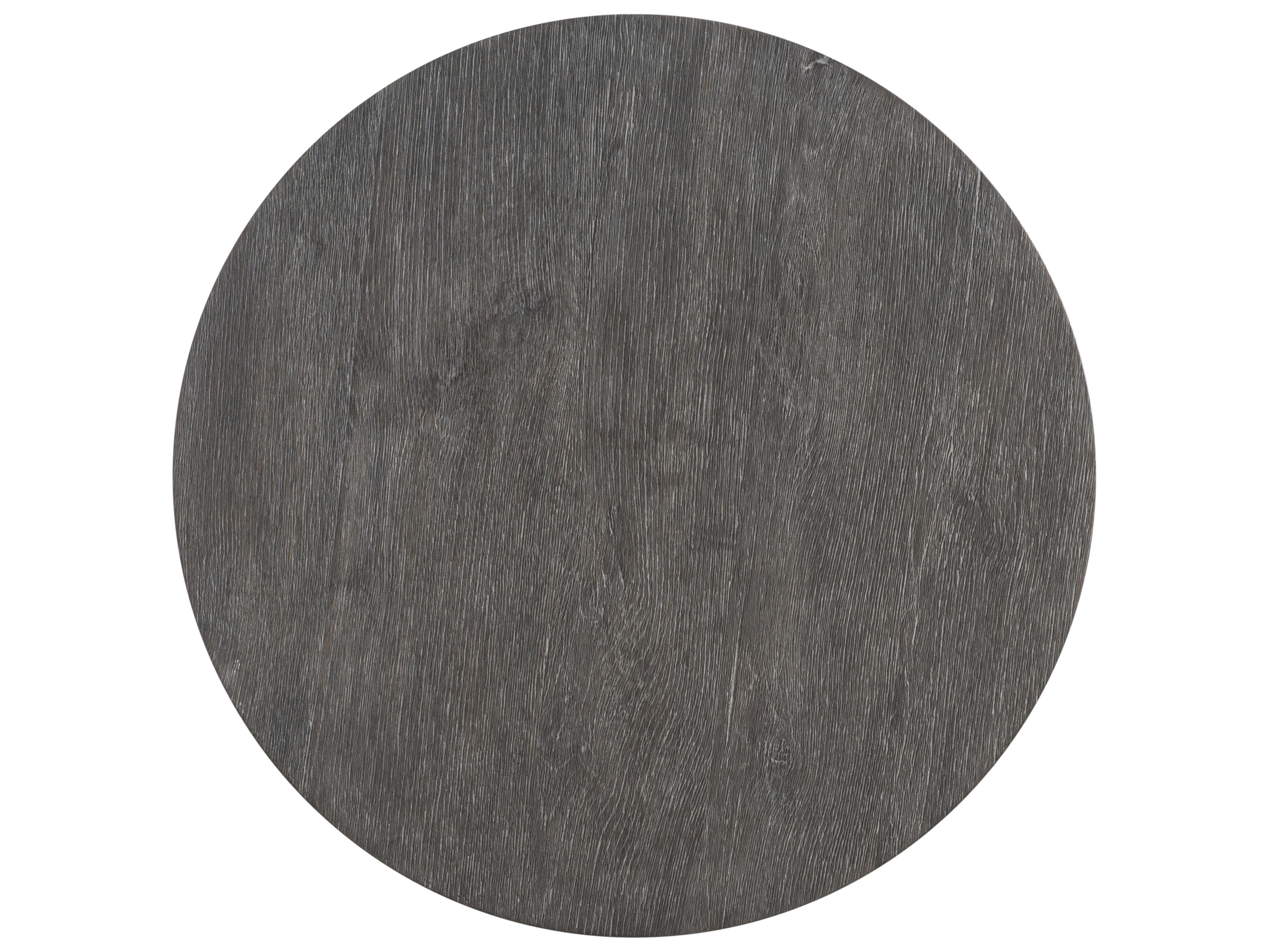 Bernhardt Tribeca Round Wood Tadon End Table