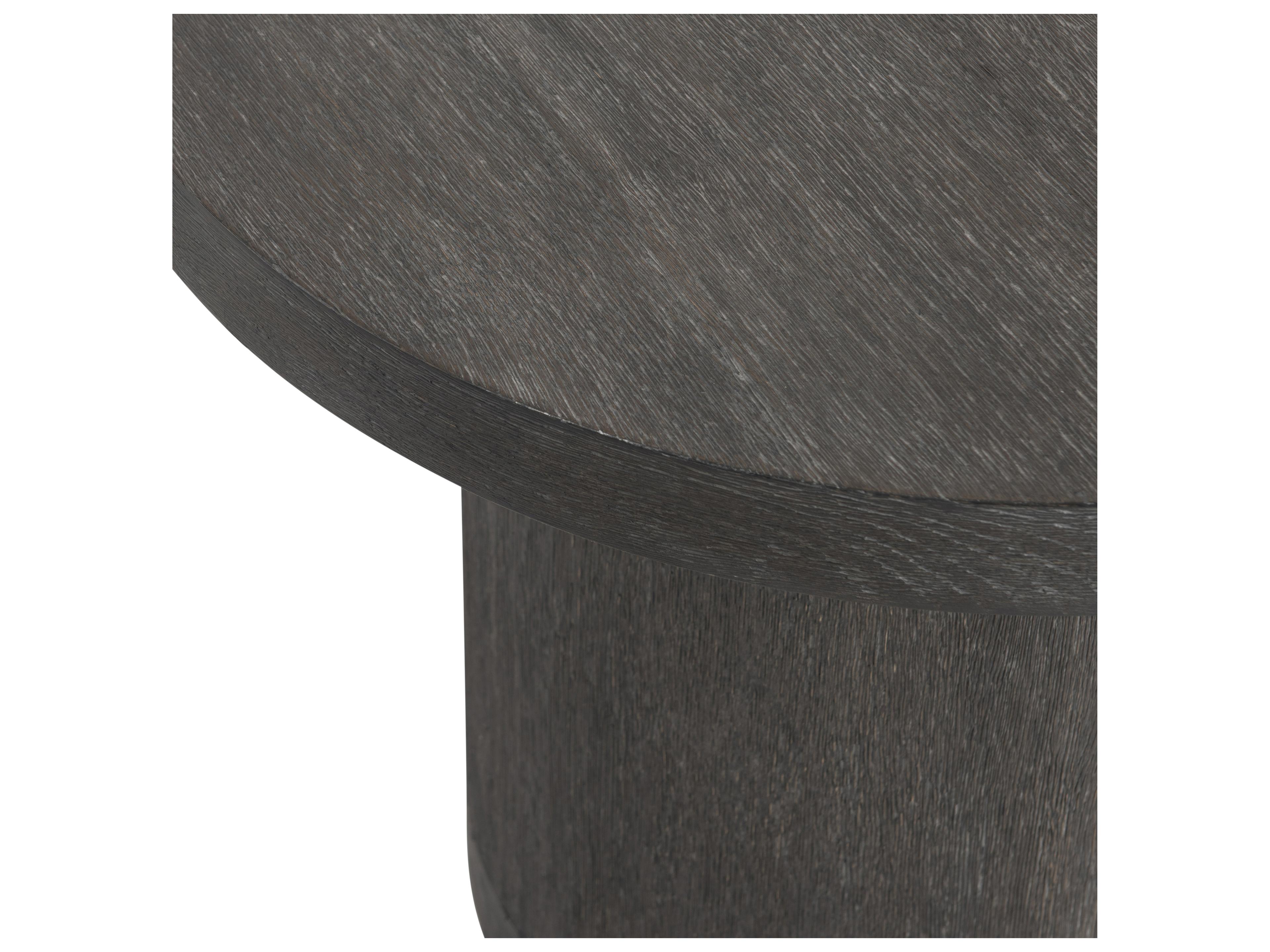 Bernhardt Tribeca Round Wood Tadon End Table