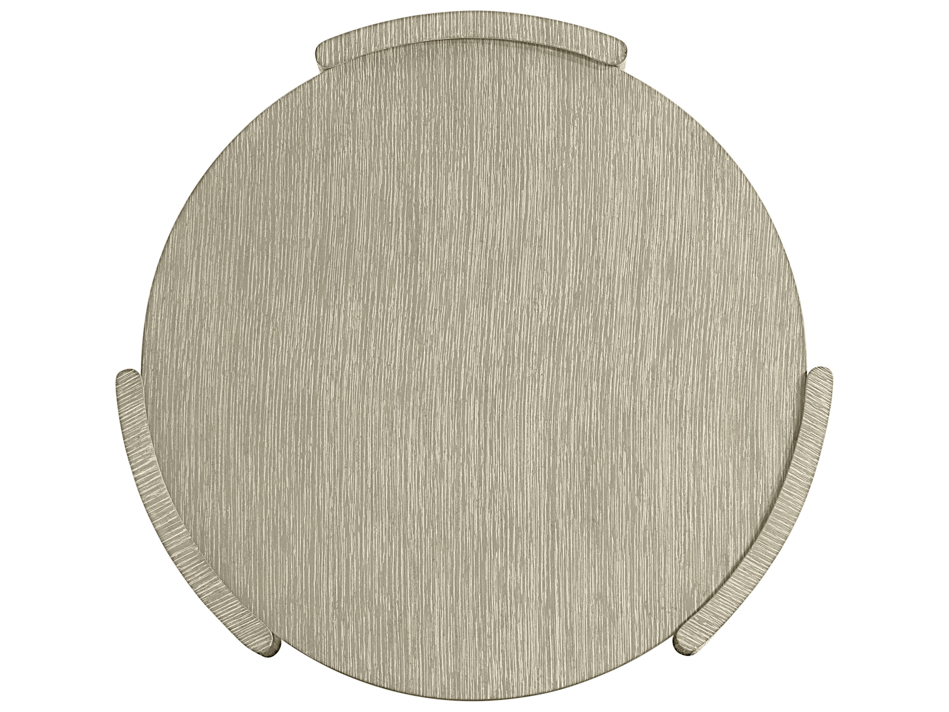 Bernhardt Arcadia Round Wood Clay End Table