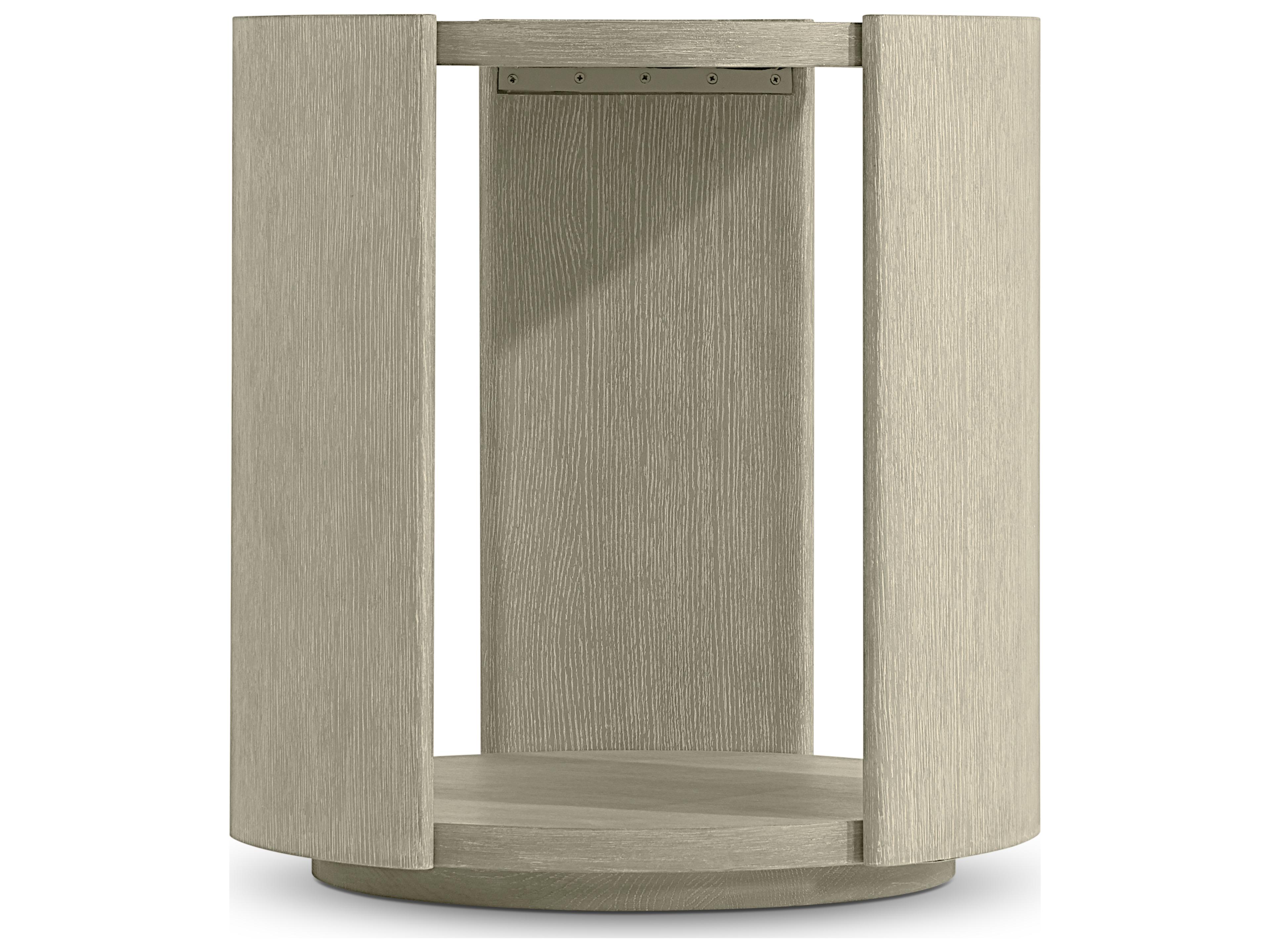 Bernhardt Arcadia Round Wood Clay End Table