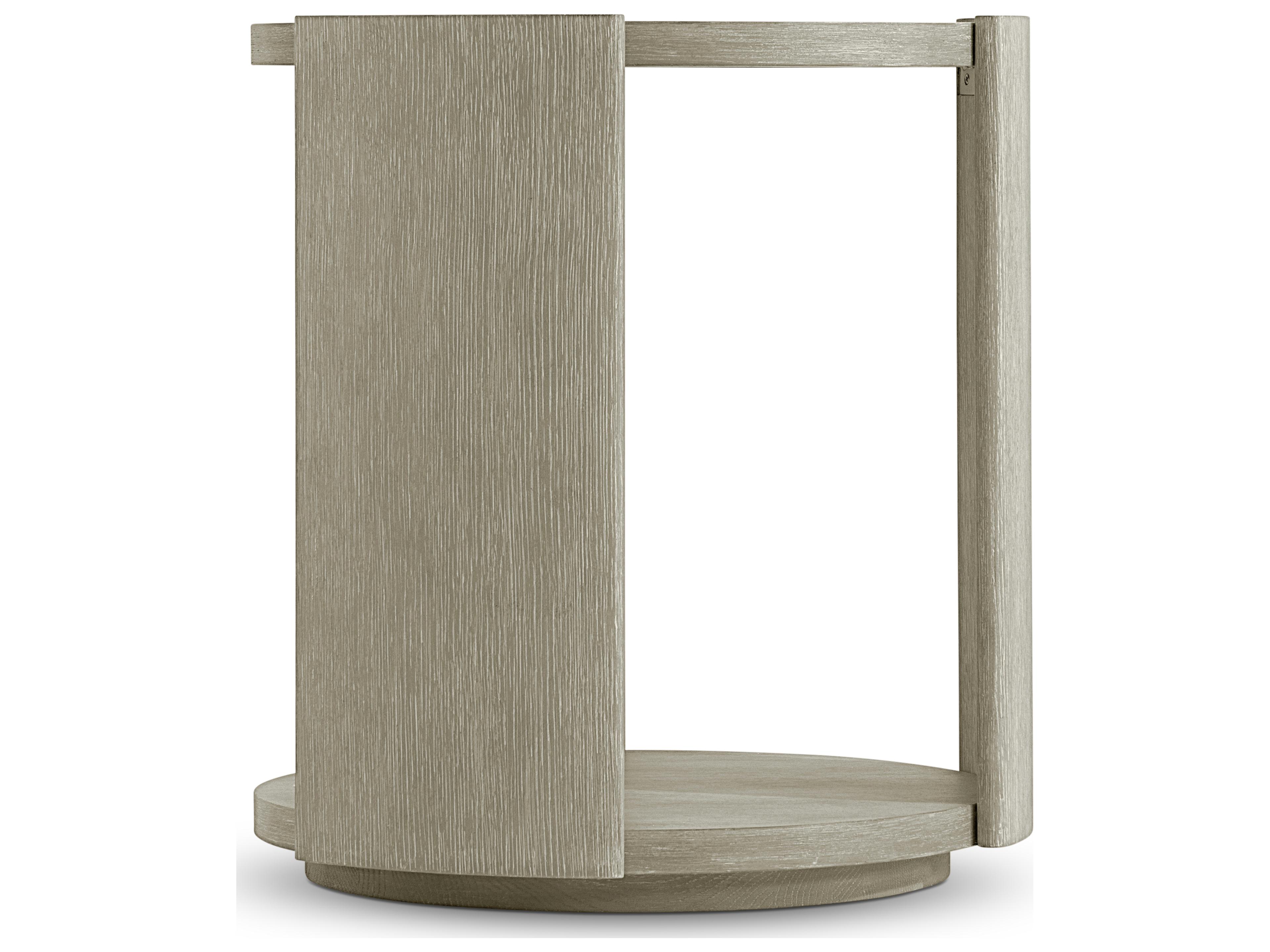 Bernhardt Arcadia Round Wood Clay End Table