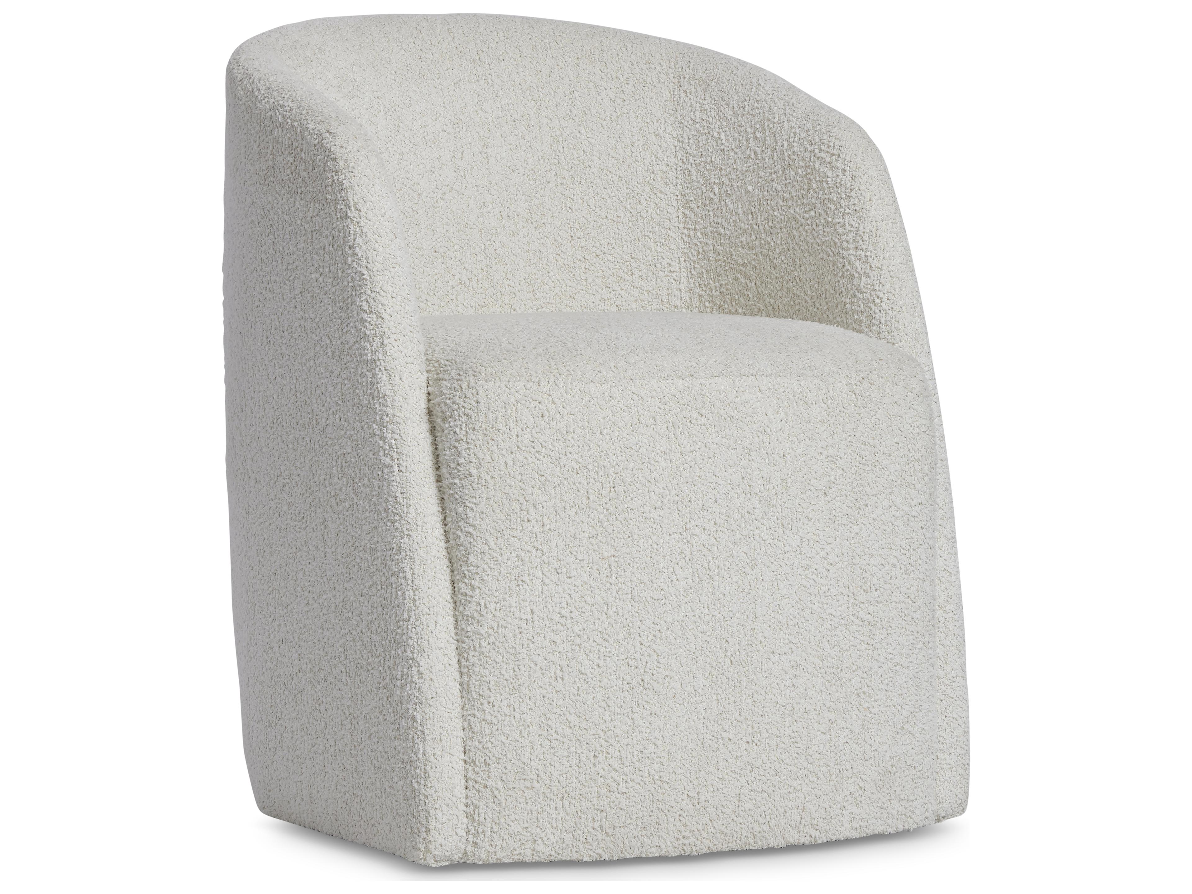 Arcadia White Upholstered Arm Dining Chair