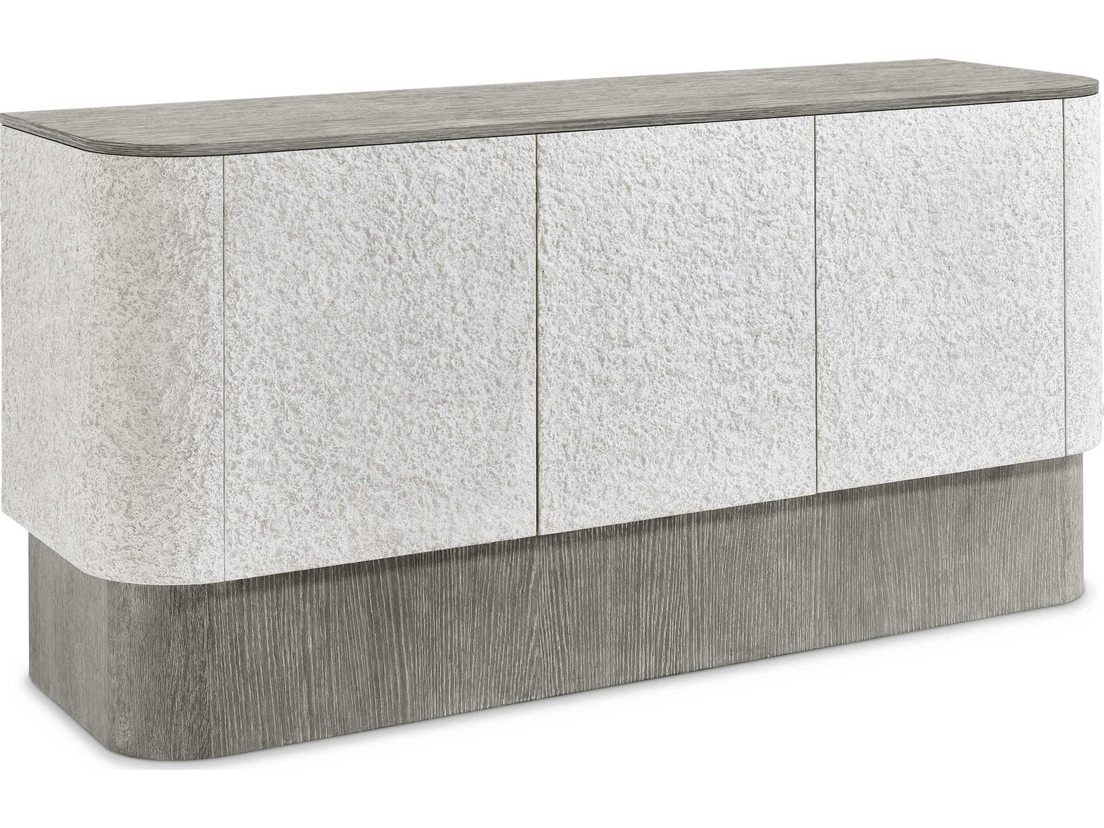 Monolith 68" Oak Wood Ivory Sideboard