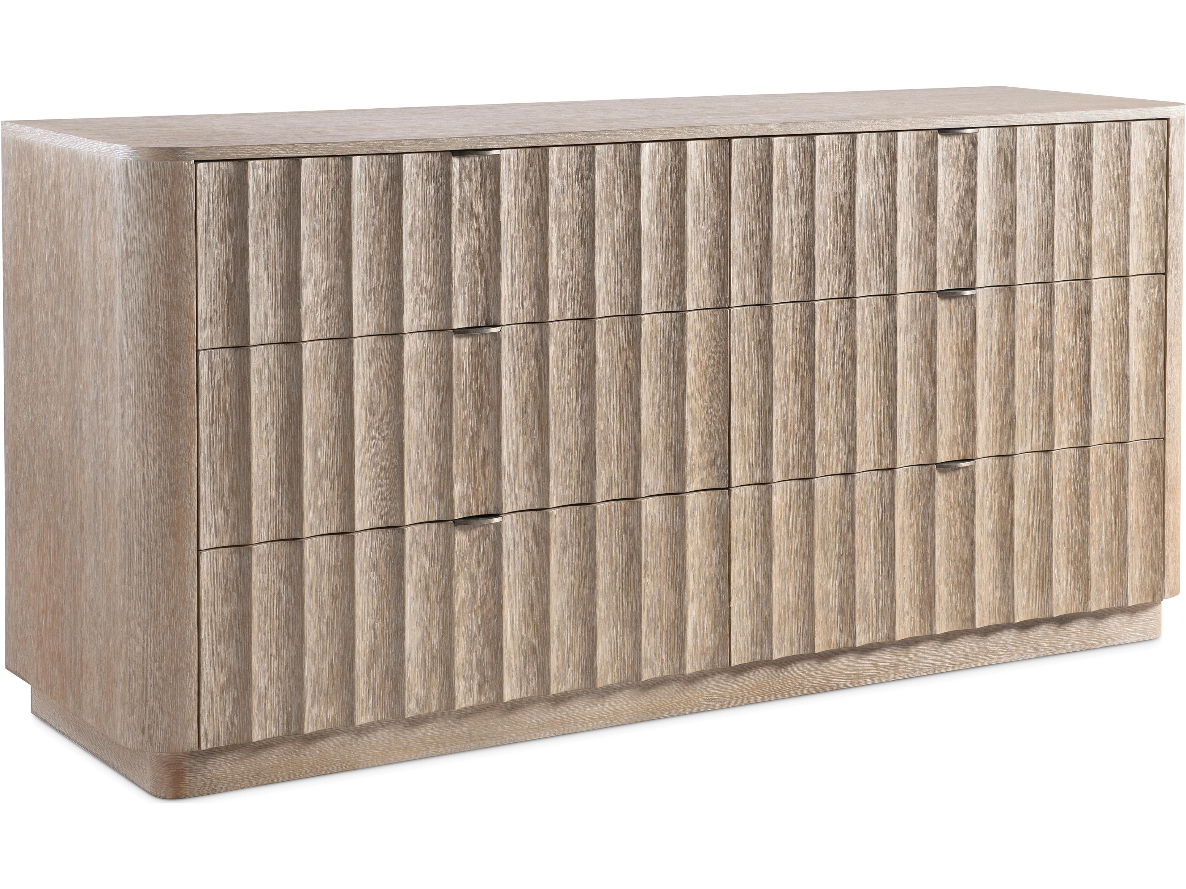 Loggia 6-Drawers Brown Double Dresser