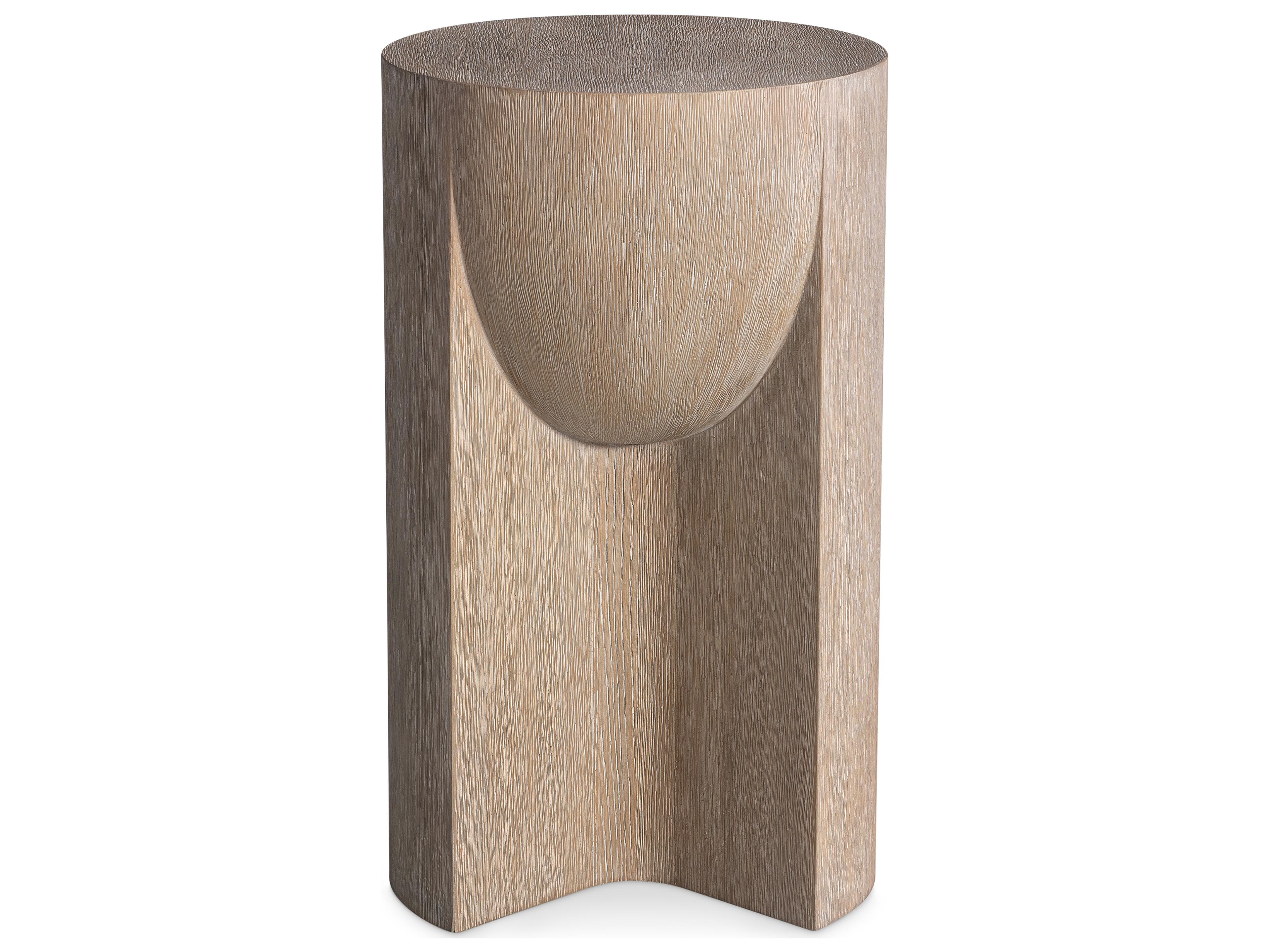 Loggia Round Wood End Table