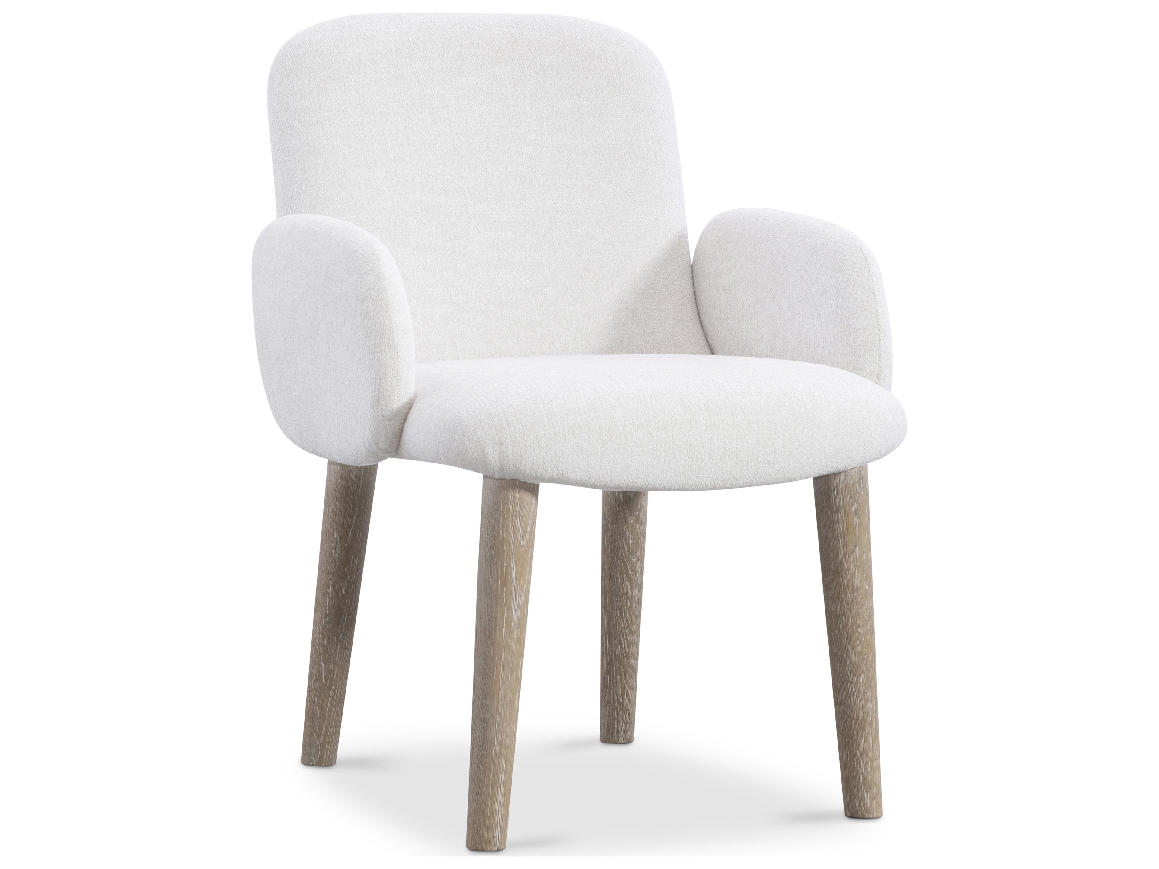 Loggia Beige Upholstered Arm Dining Chair