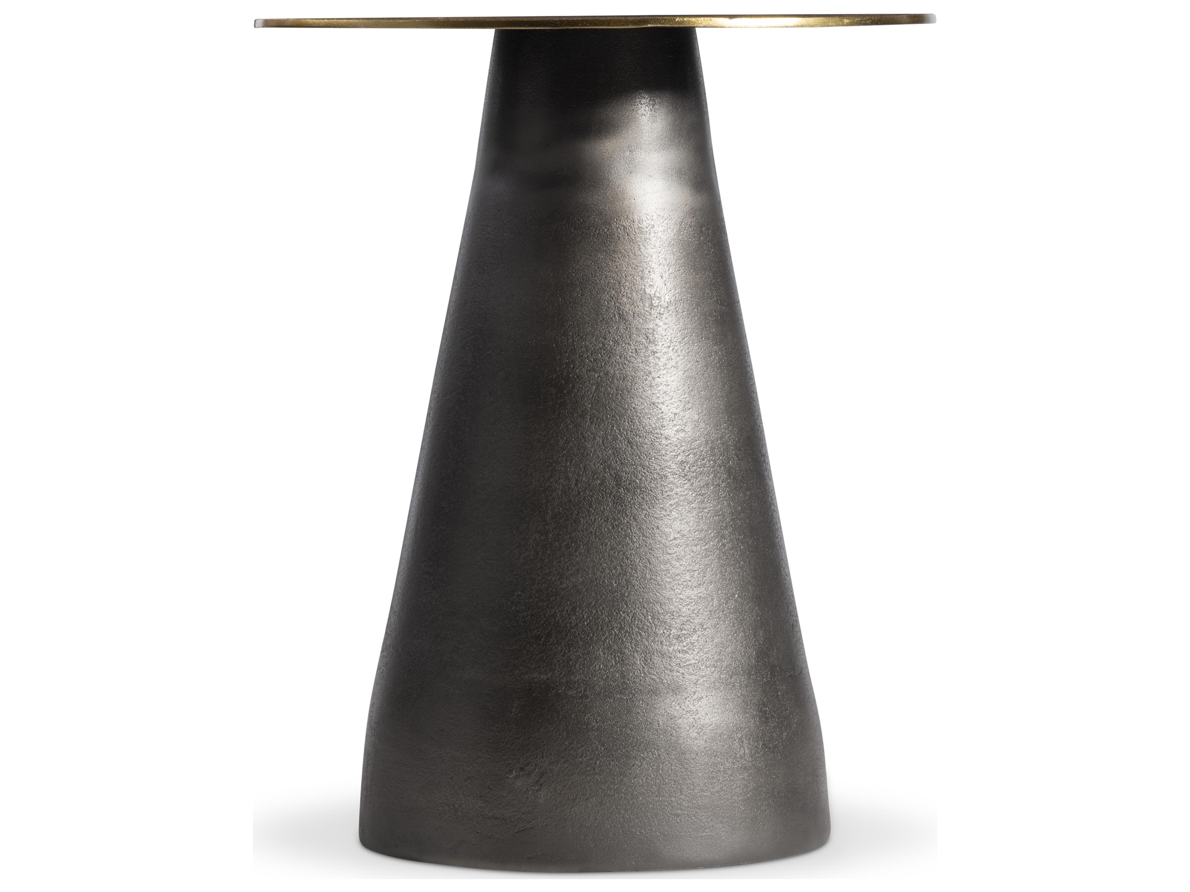 Bernhardt Alto Round Metal End Table