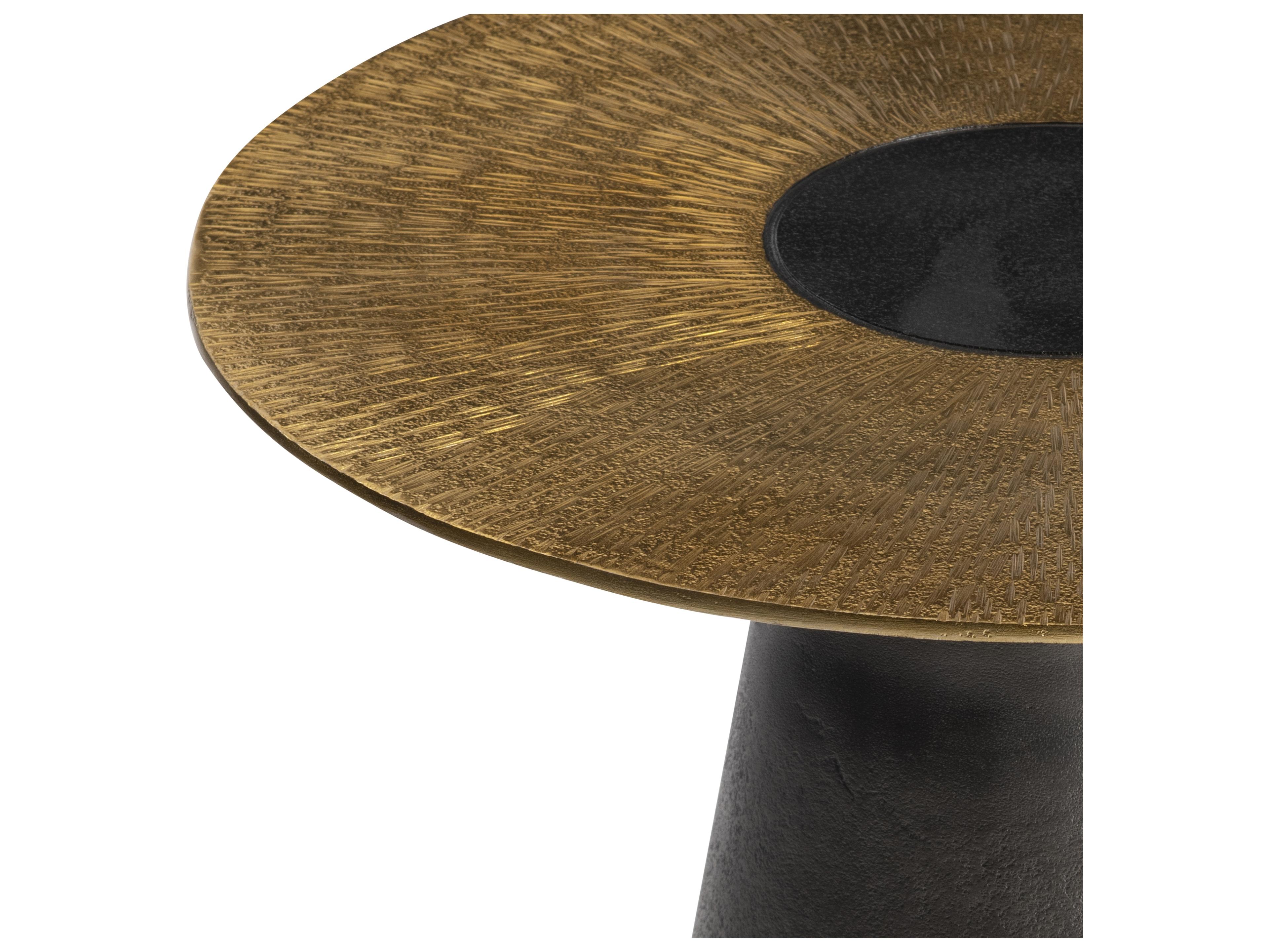 Bernhardt Alto Round Metal End Table