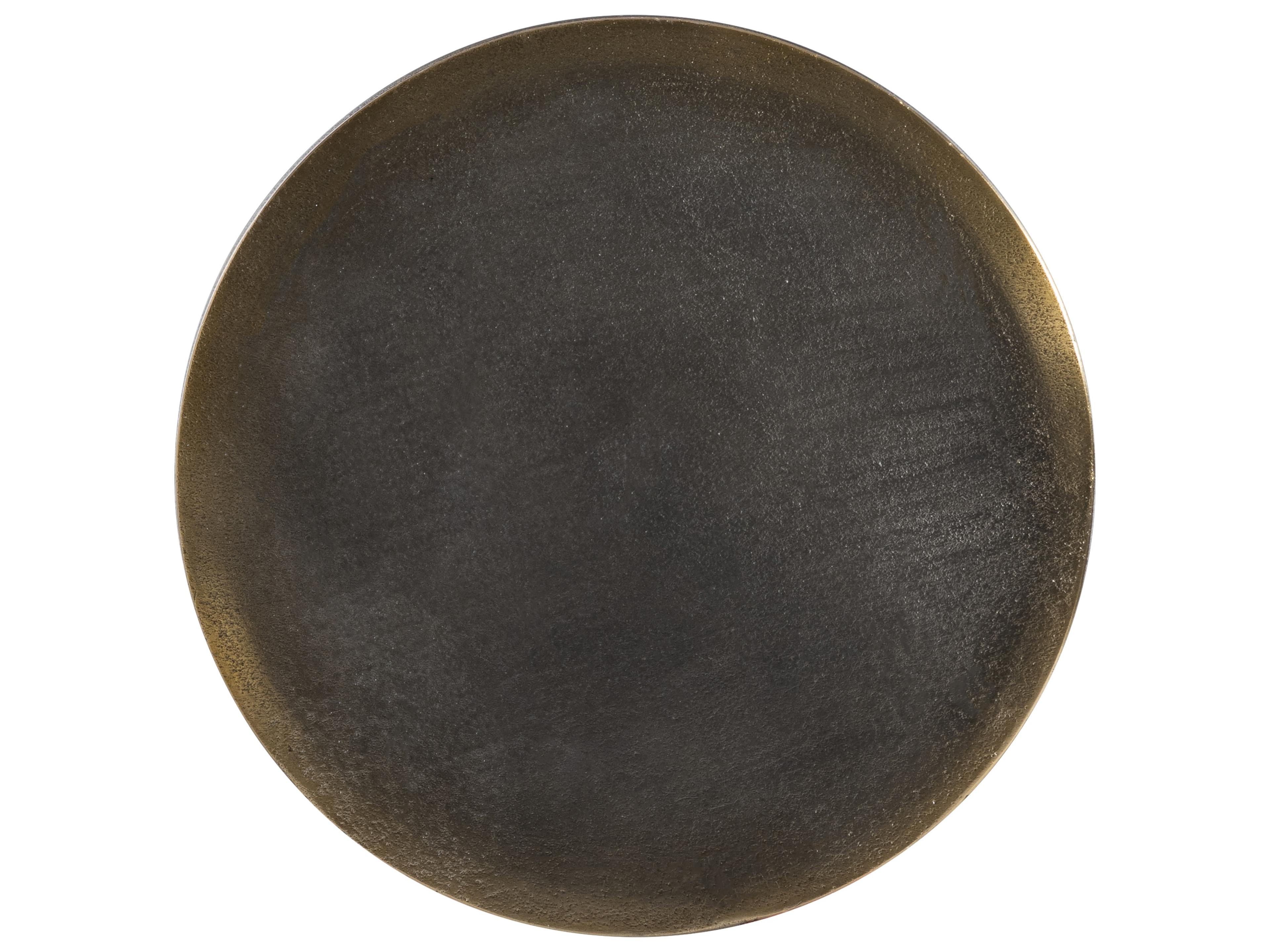 Bernhardt Avi Round Metal End Table