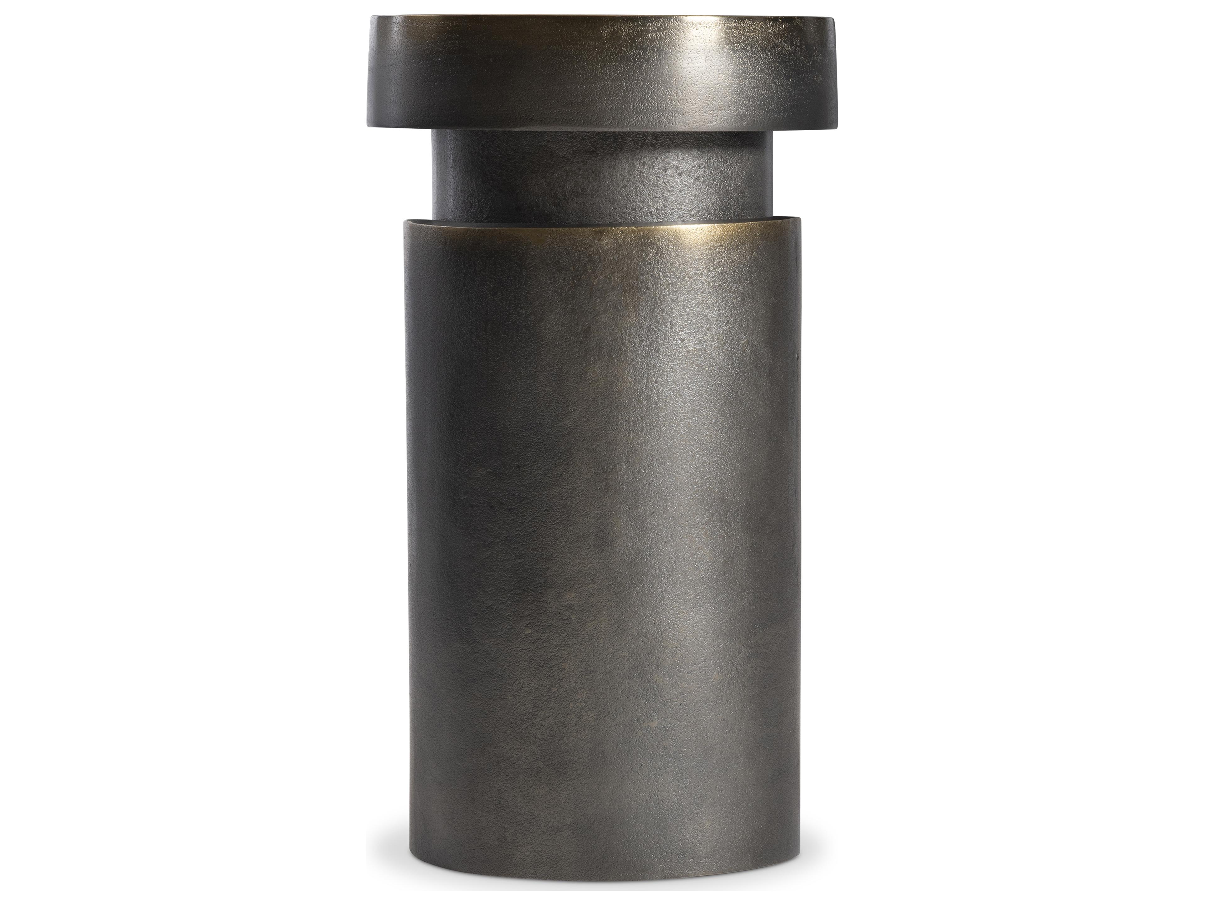 Bernhardt Avi Round Metal End Table