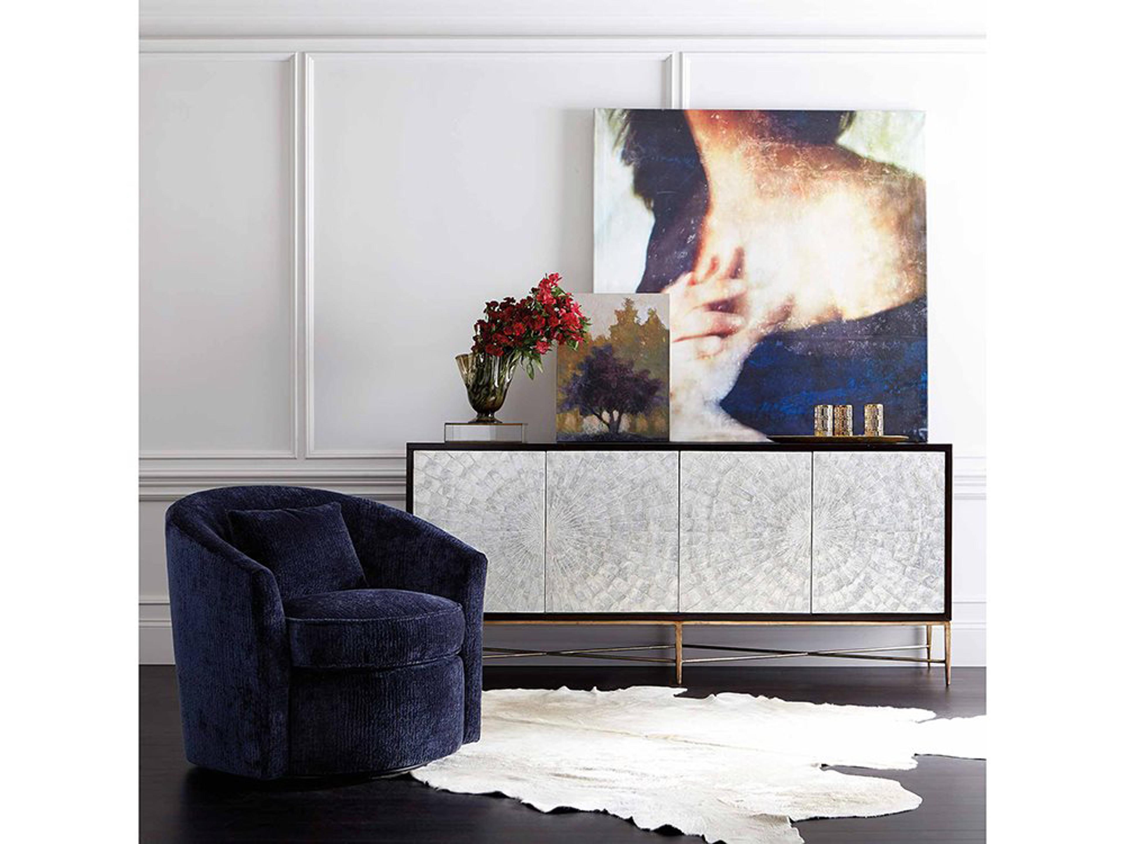 Bernhardt Adagio 82" Solid Wood Capiz Espresso Buffet