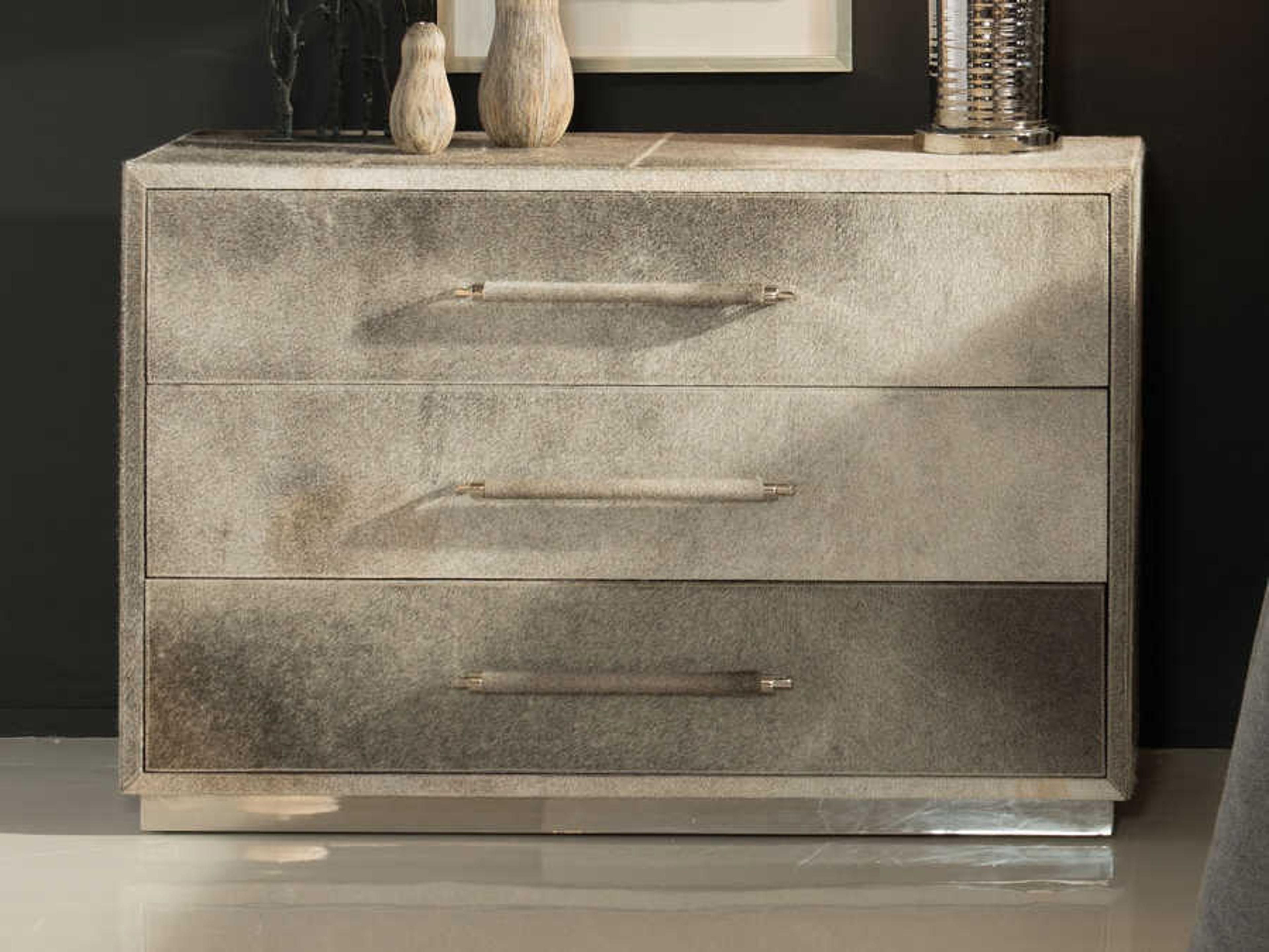 Bernhardt Interiors Casegoods 3-Drawers Gray Ash Wood Accent Chest