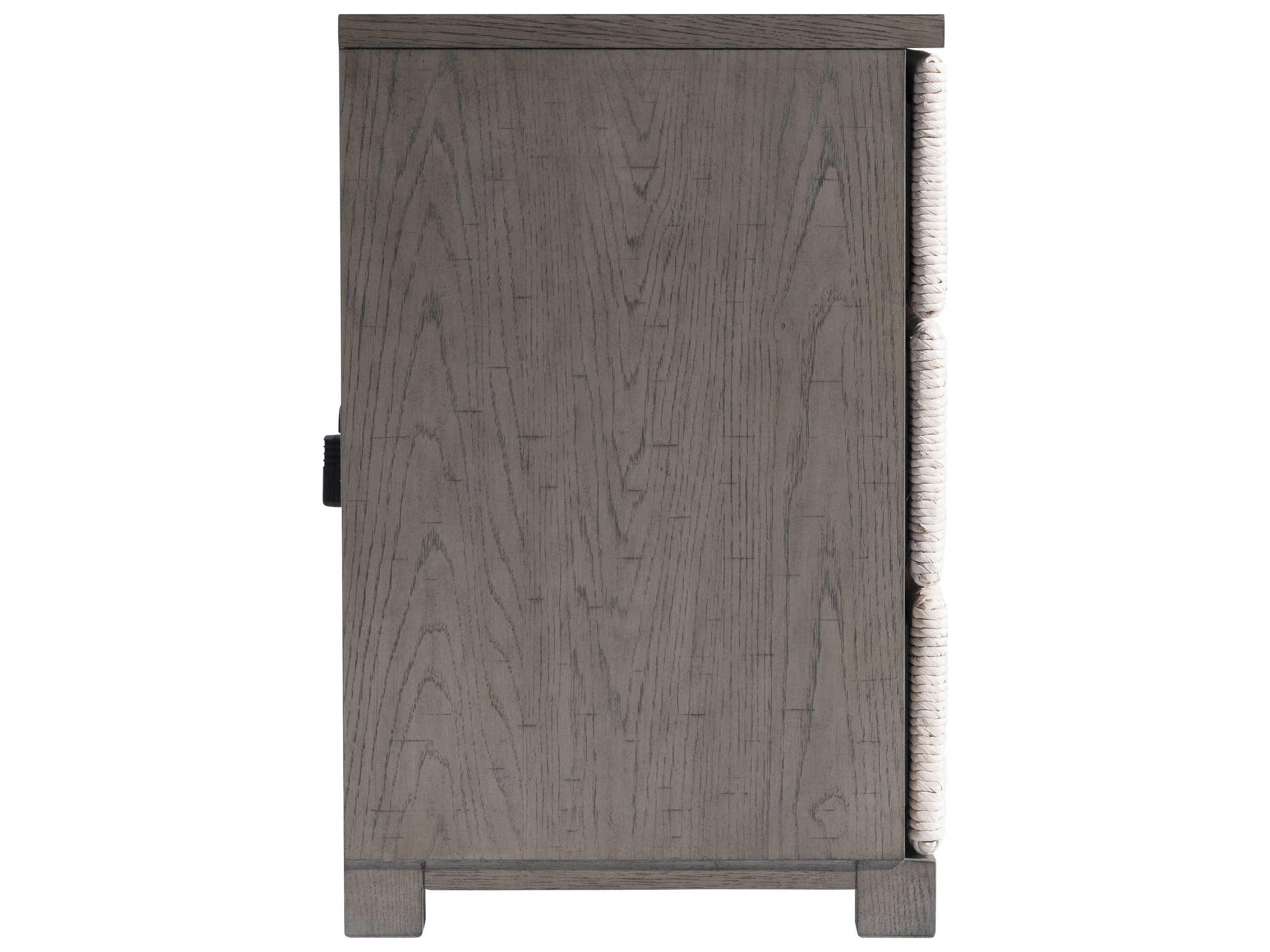 Bernhardt Palma 3-Drawers Gray Oak Wood Nightstand