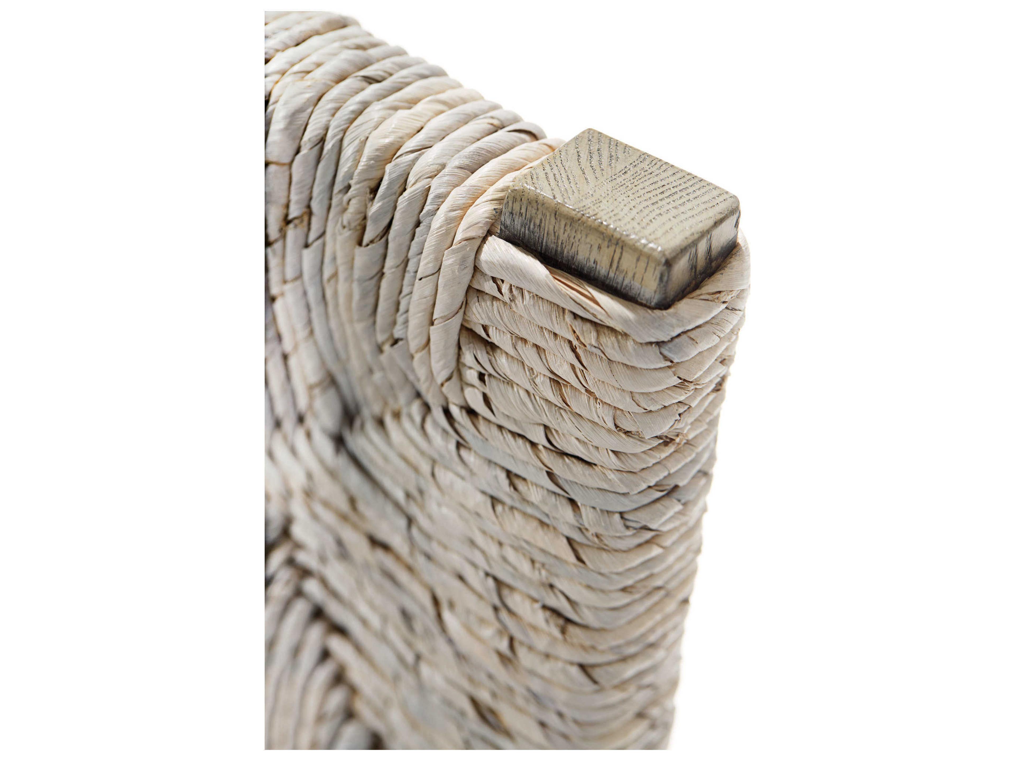 Bernhardt Interiors Casegoods Palma Oak Wood Gray Arm Dining Chair