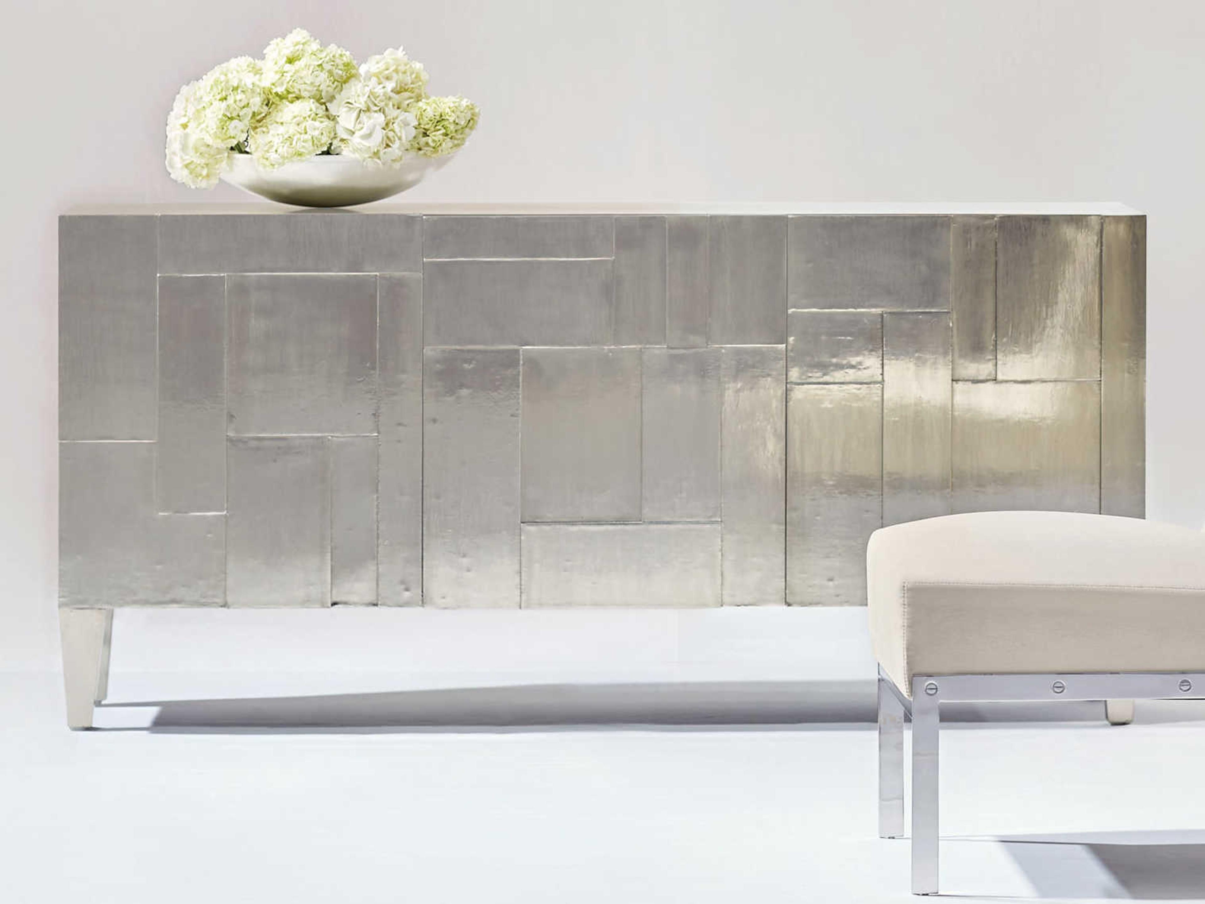 Bernhardt Interiors Casegoods Carleton 72" German Silver Entertainment Console Table